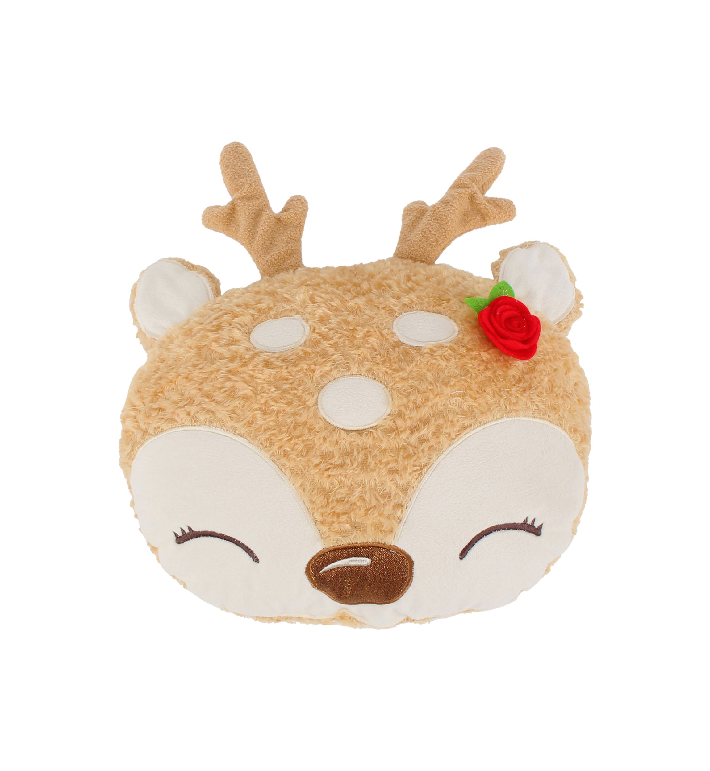 Comet & Cupid Figural Deer Pillow