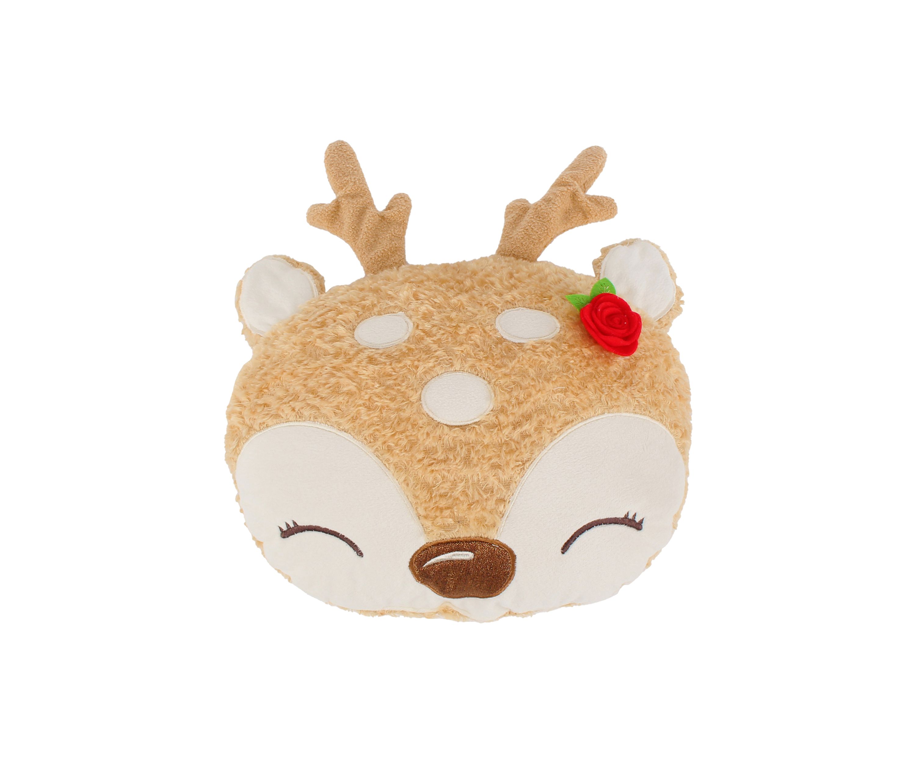 Comet & Cupid Figural Deer Pillow
