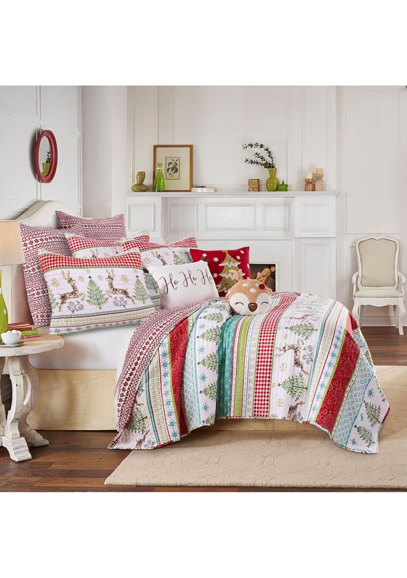 Comet & Cupid Figural Deer Pillow