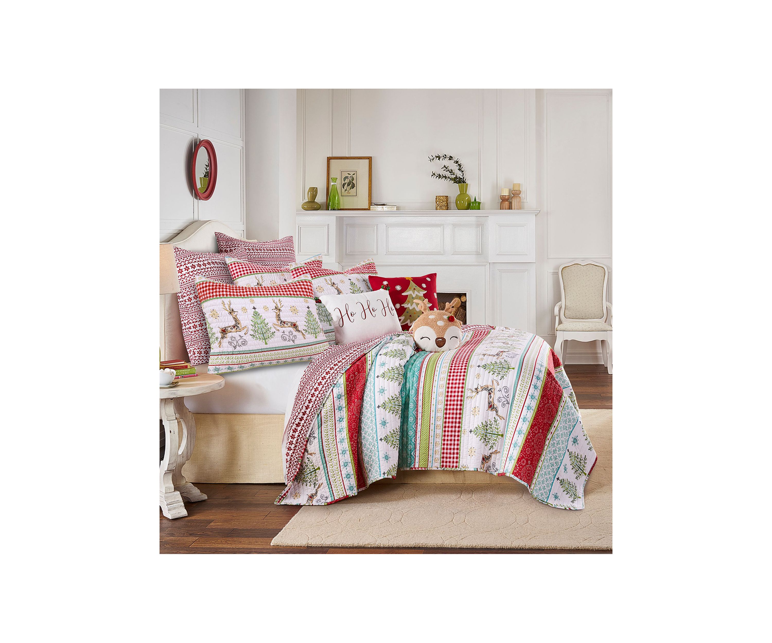 Comet & Cupid Christmas Tree Pillow