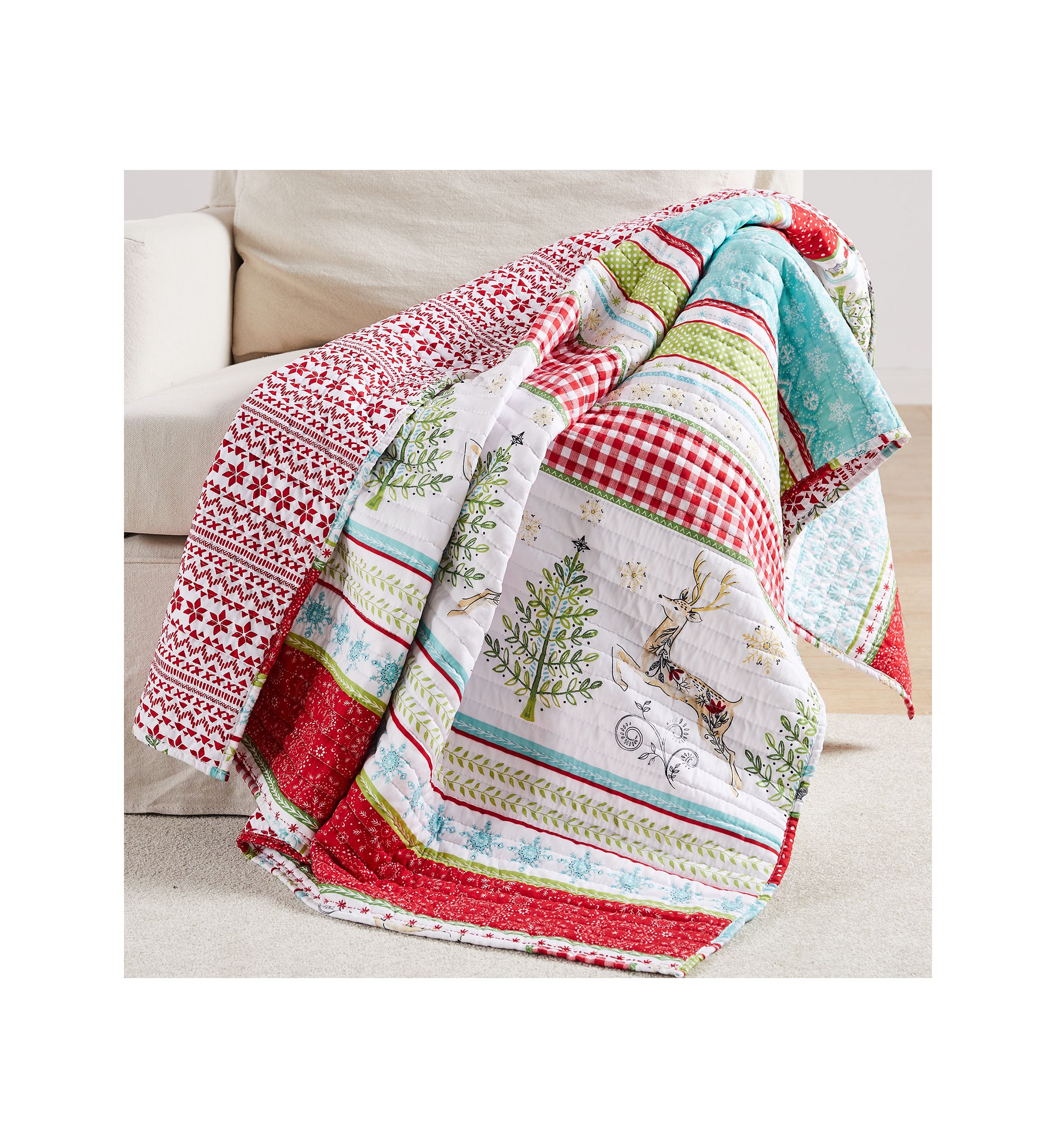 Comet & Cupid Quilted Throw