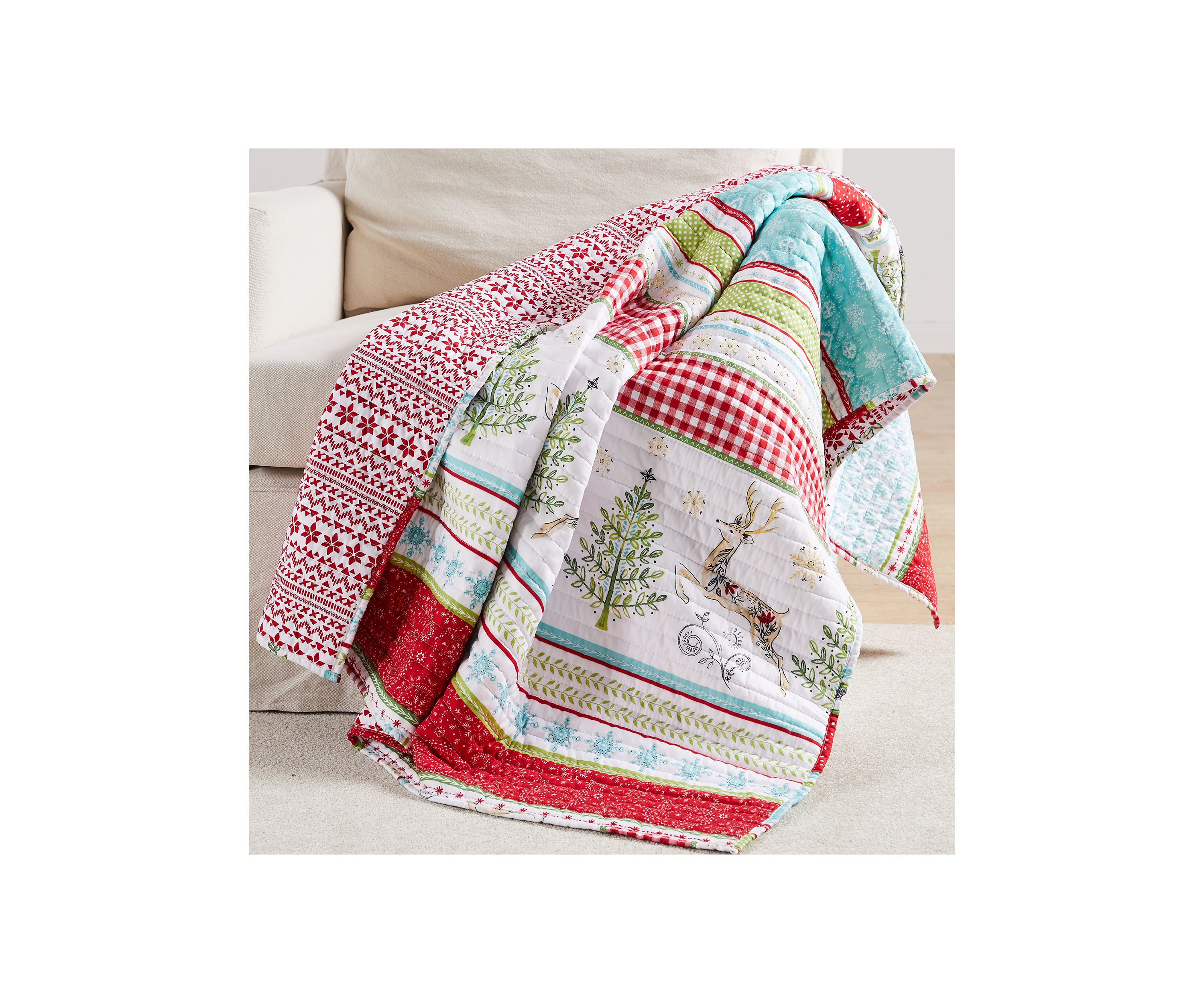 Comet & Cupid Quilted Throw