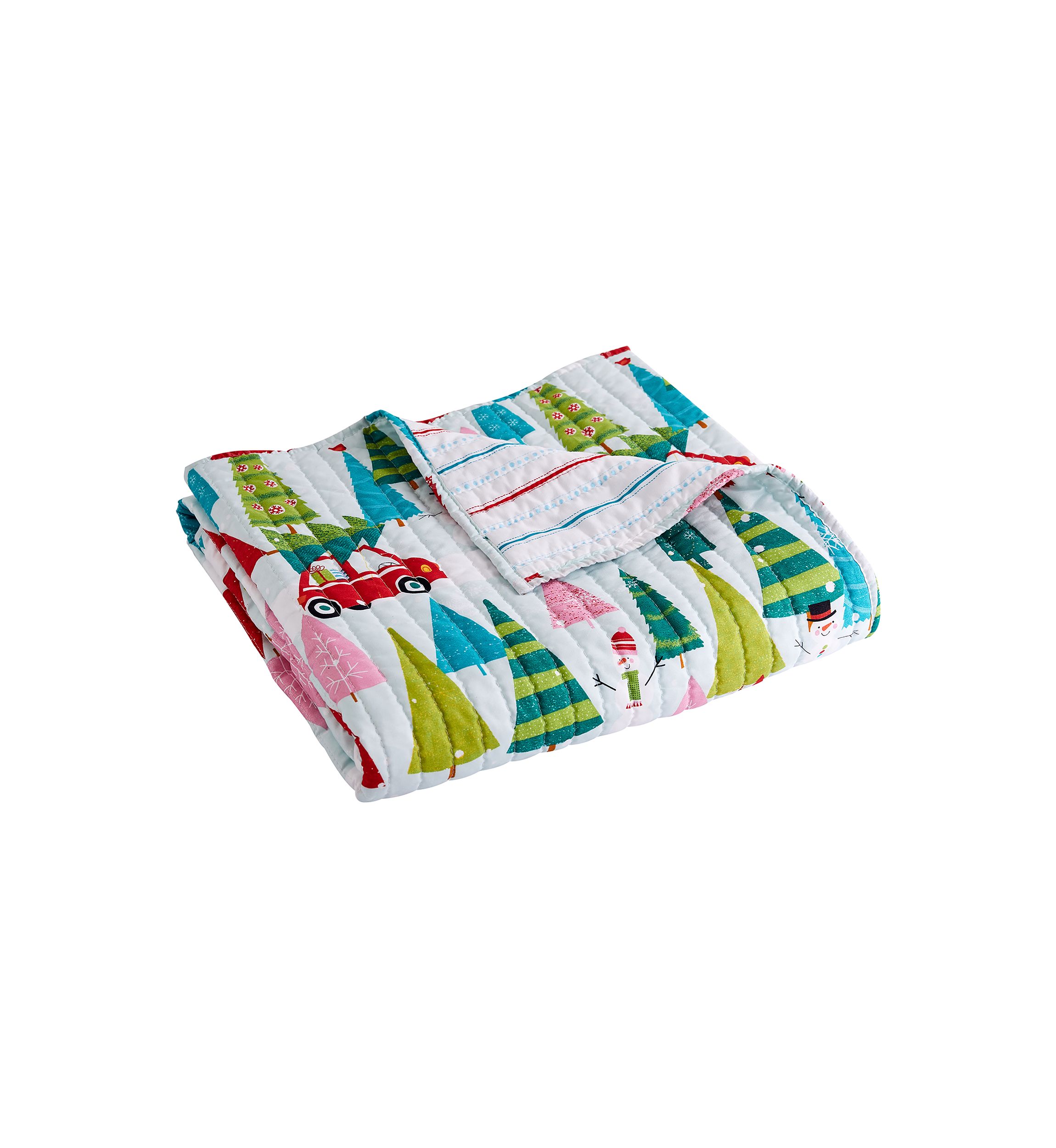 Holly Jolly Quilted Throw