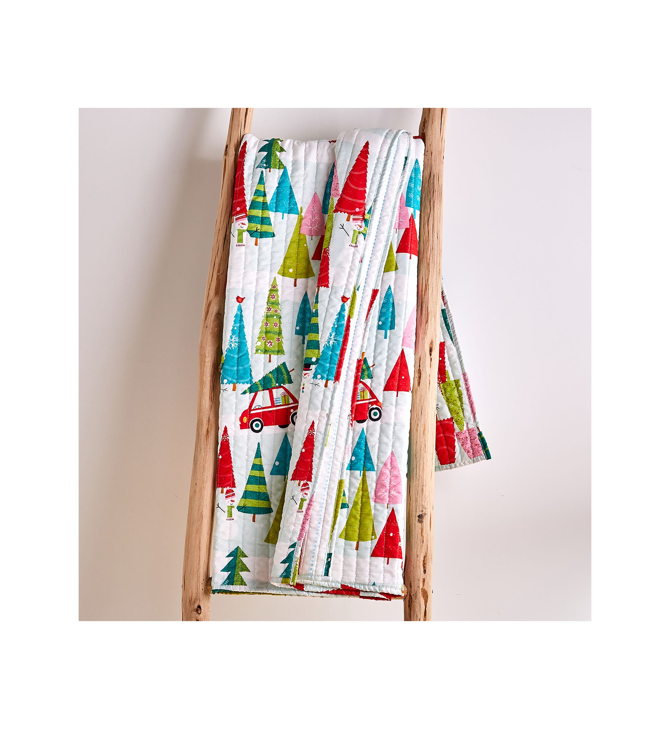 Holly Jolly Quilted Throw