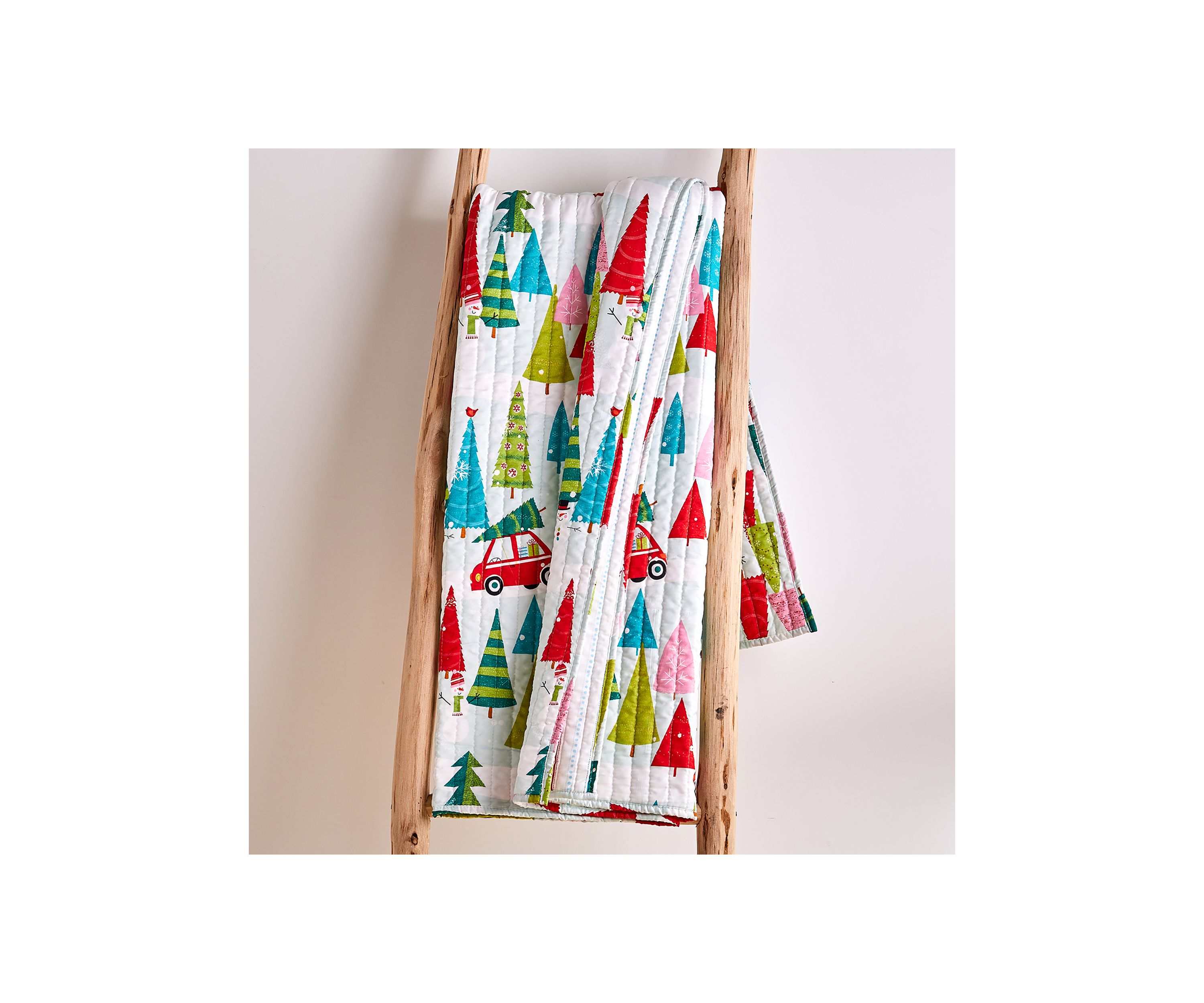 Holly Jolly Quilted Throw