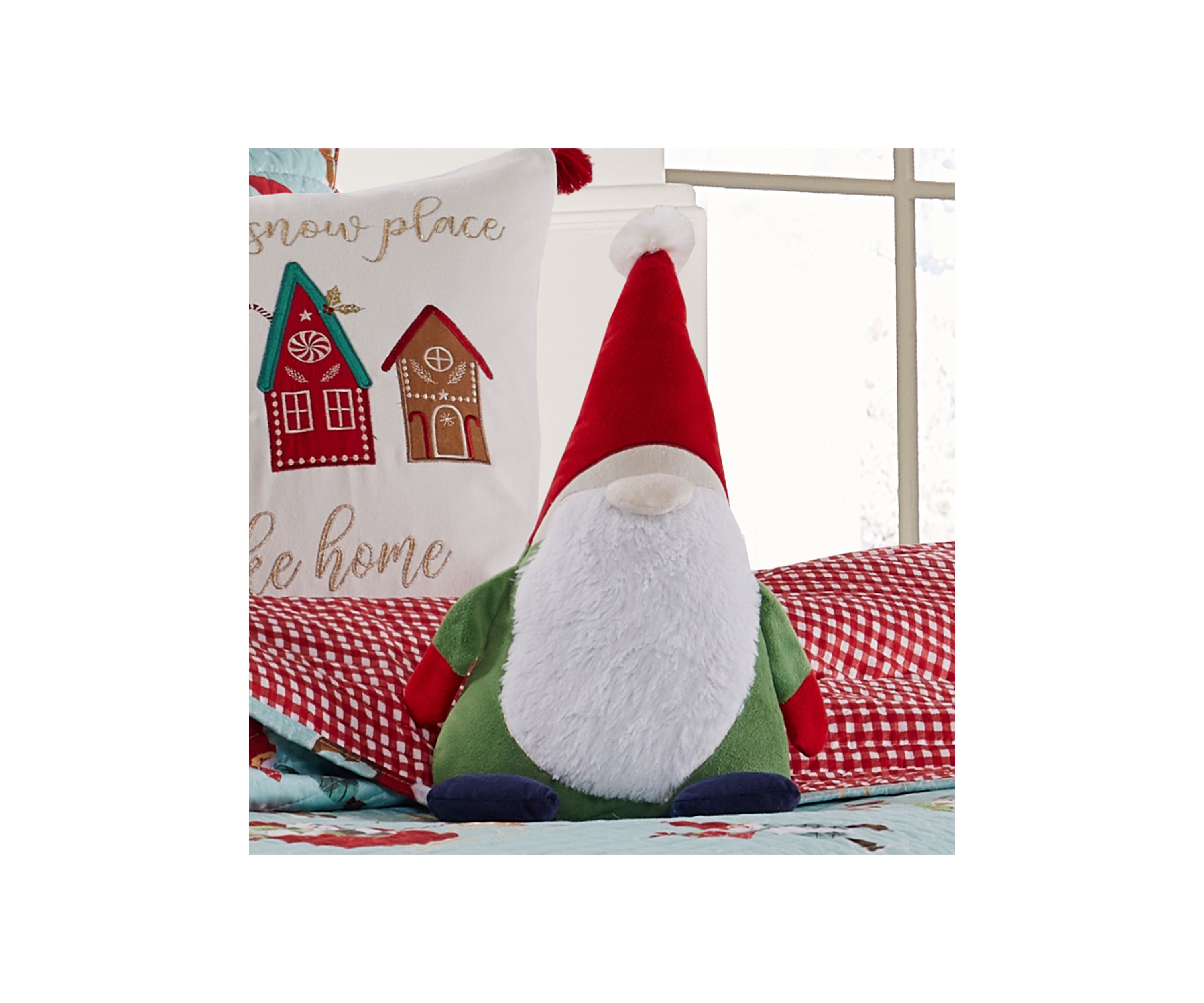 Gnome for the Holidays Shaped Pillow