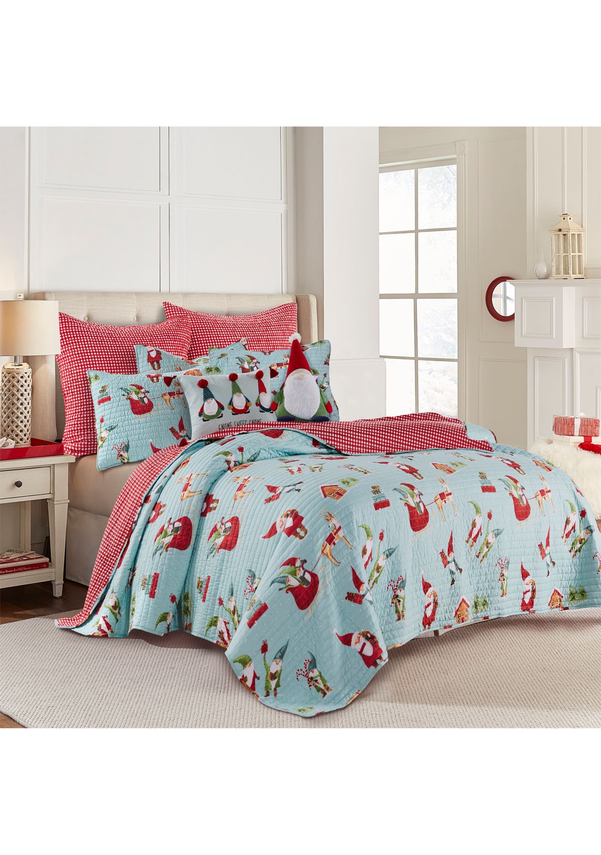 Gnome for the Holidays Shaped Pillow