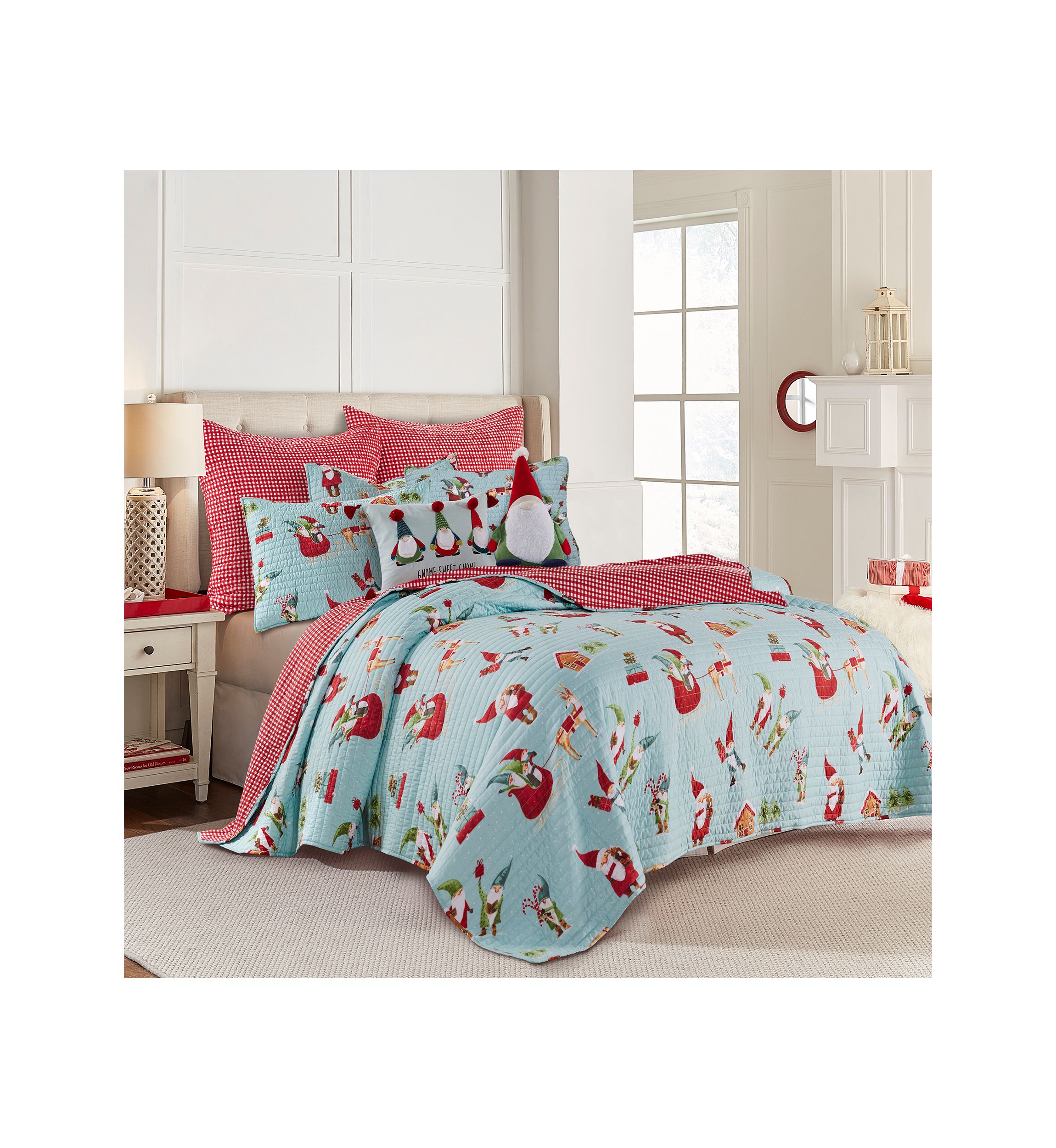 Gnome for the Holidays Shaped Pillow