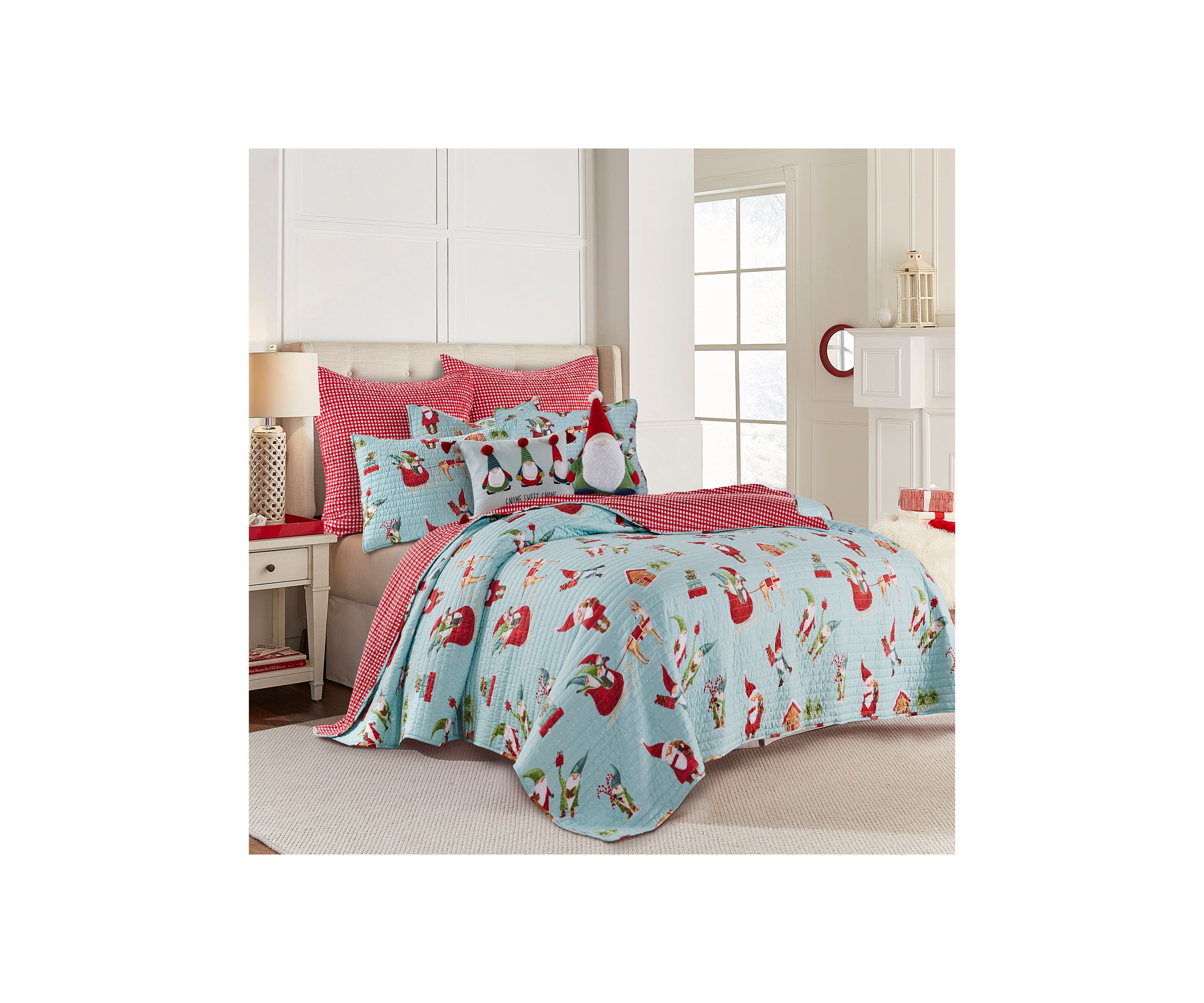Gnome for the Holidays Shaped Pillow