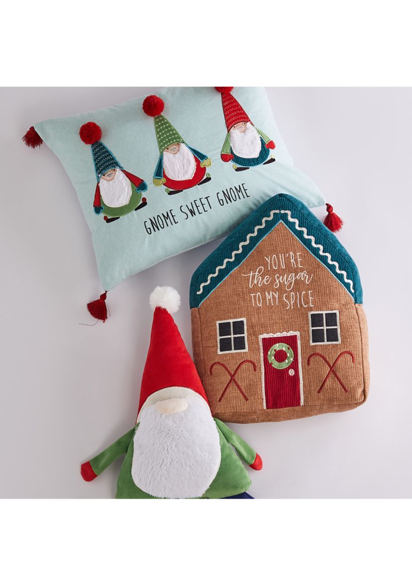 Gnome for the Holidays Gnome Sweet Gnome Pillow