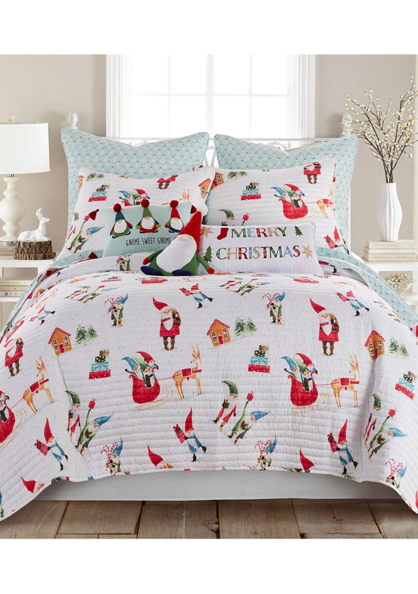Gnome for the Holidays White King Sham