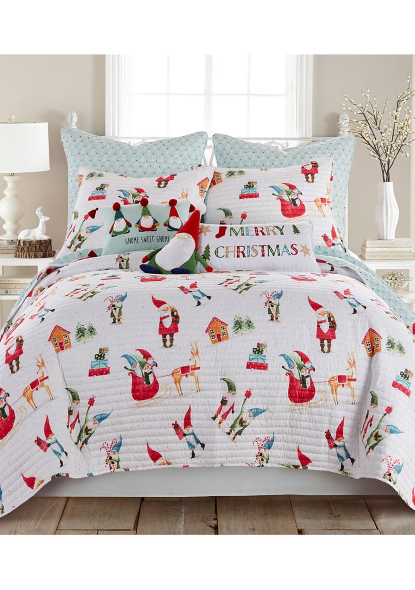 Gnome for the Holidays White Standard Sham