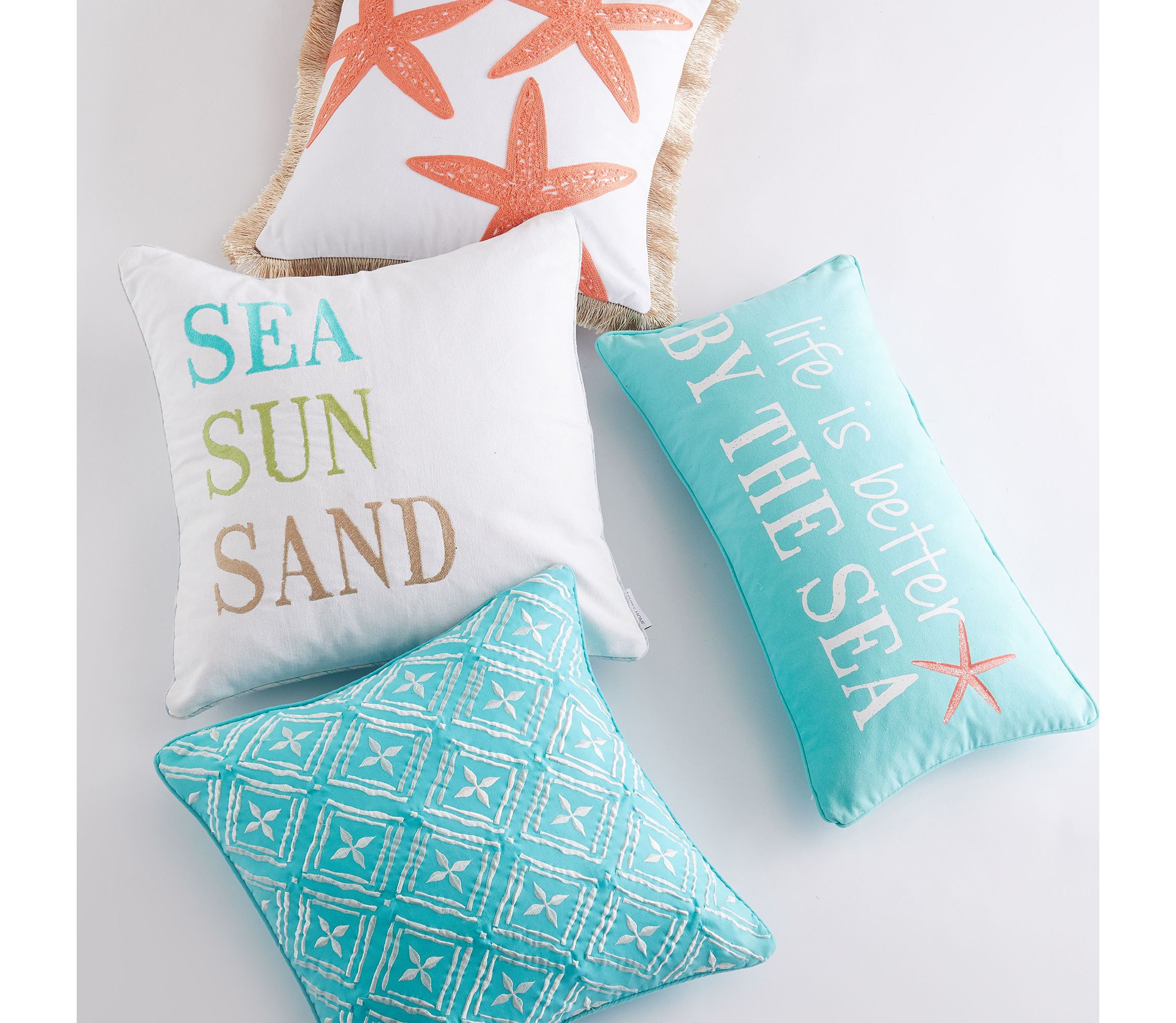 Biscayne Sea Sun Sand Pillow