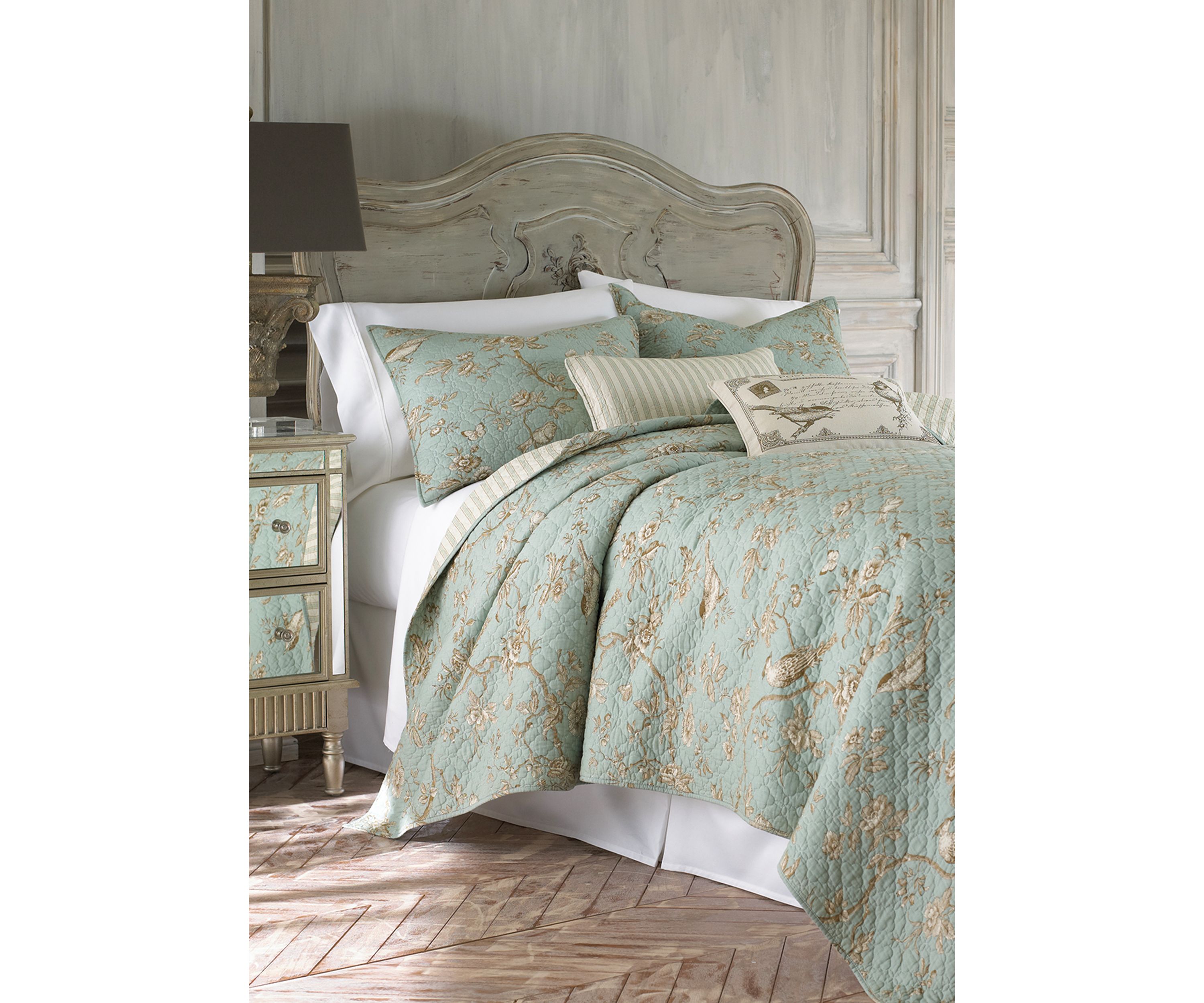Tamir Teal Full/Queen Quilt 