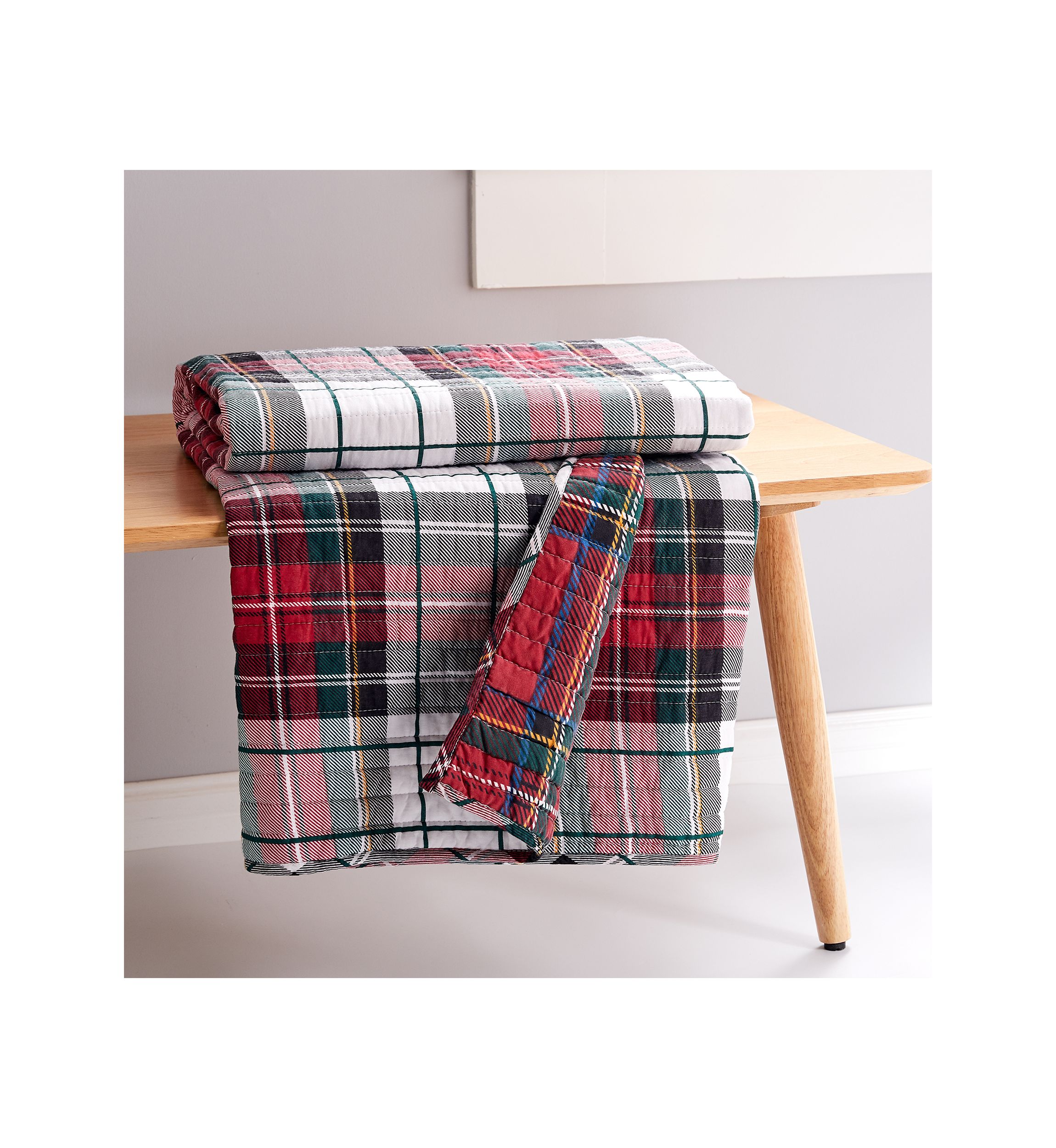 Spencer Plaid Quilted Throw