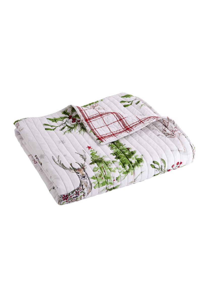 Sleigh Bells Quilted Throw