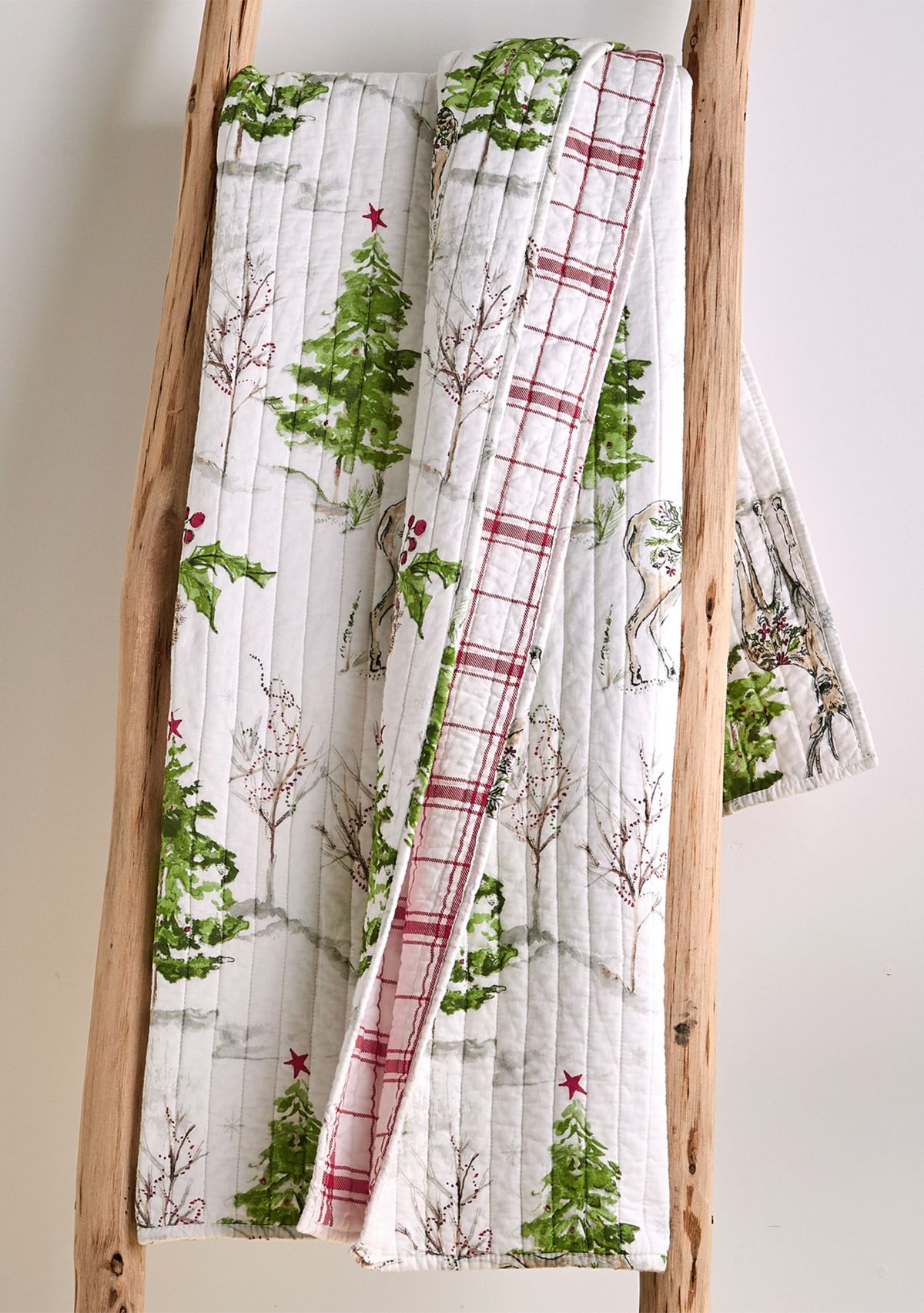 Sleigh Bells Quilted Throw