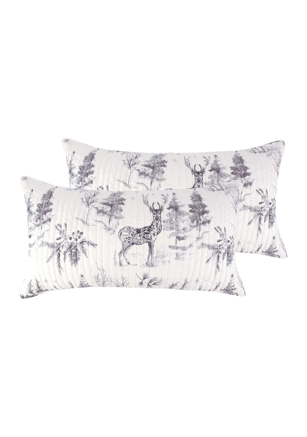 Sleigh Bells Gray Sham - 2 Pack 