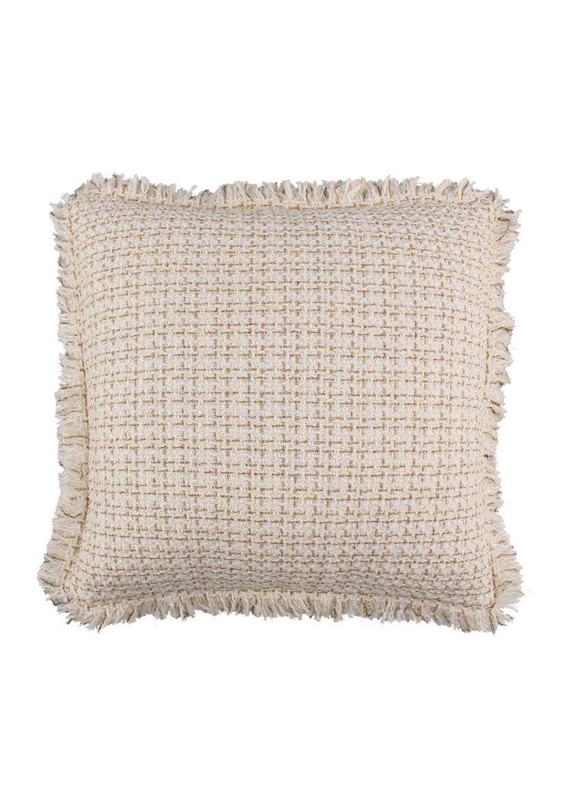   Cosima Textured Fringe Pillow 