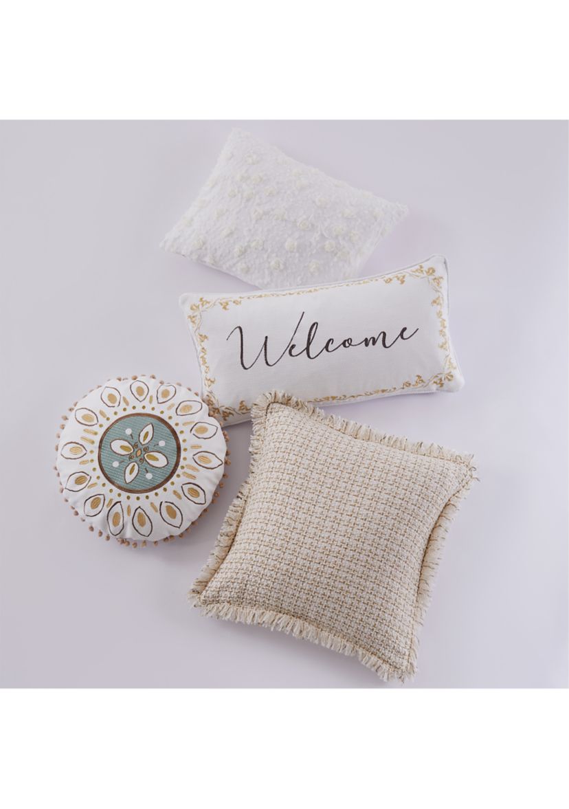   Cosima Textured Fringe Pillow 