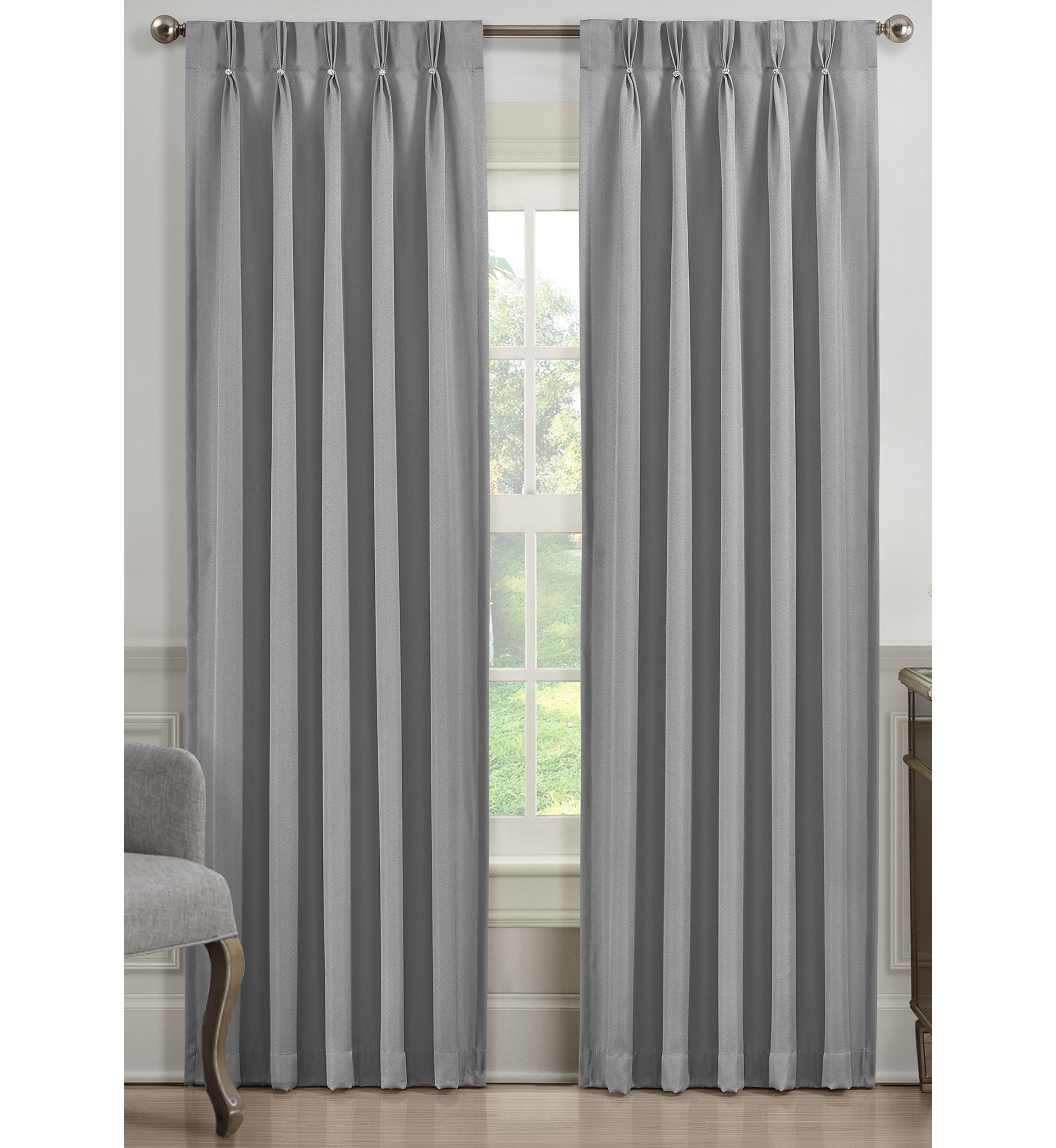 Aida Gray 84-Inch Window Panel