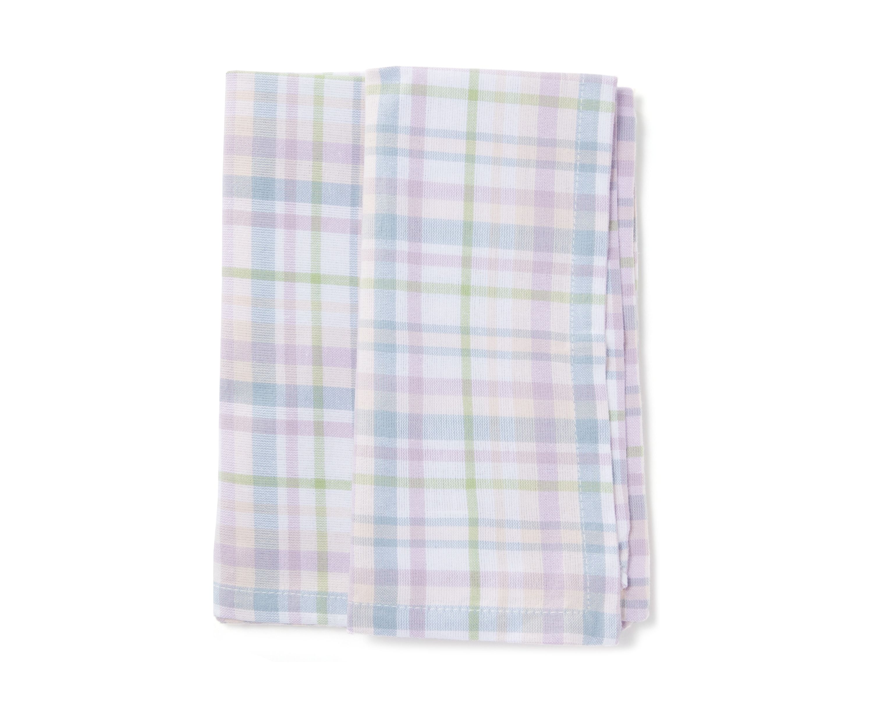 Spring Plaid Napkins - Set of 2