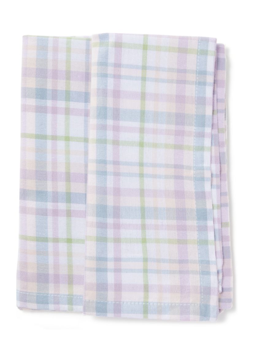 Spring Plaid Napkins - Set of 2