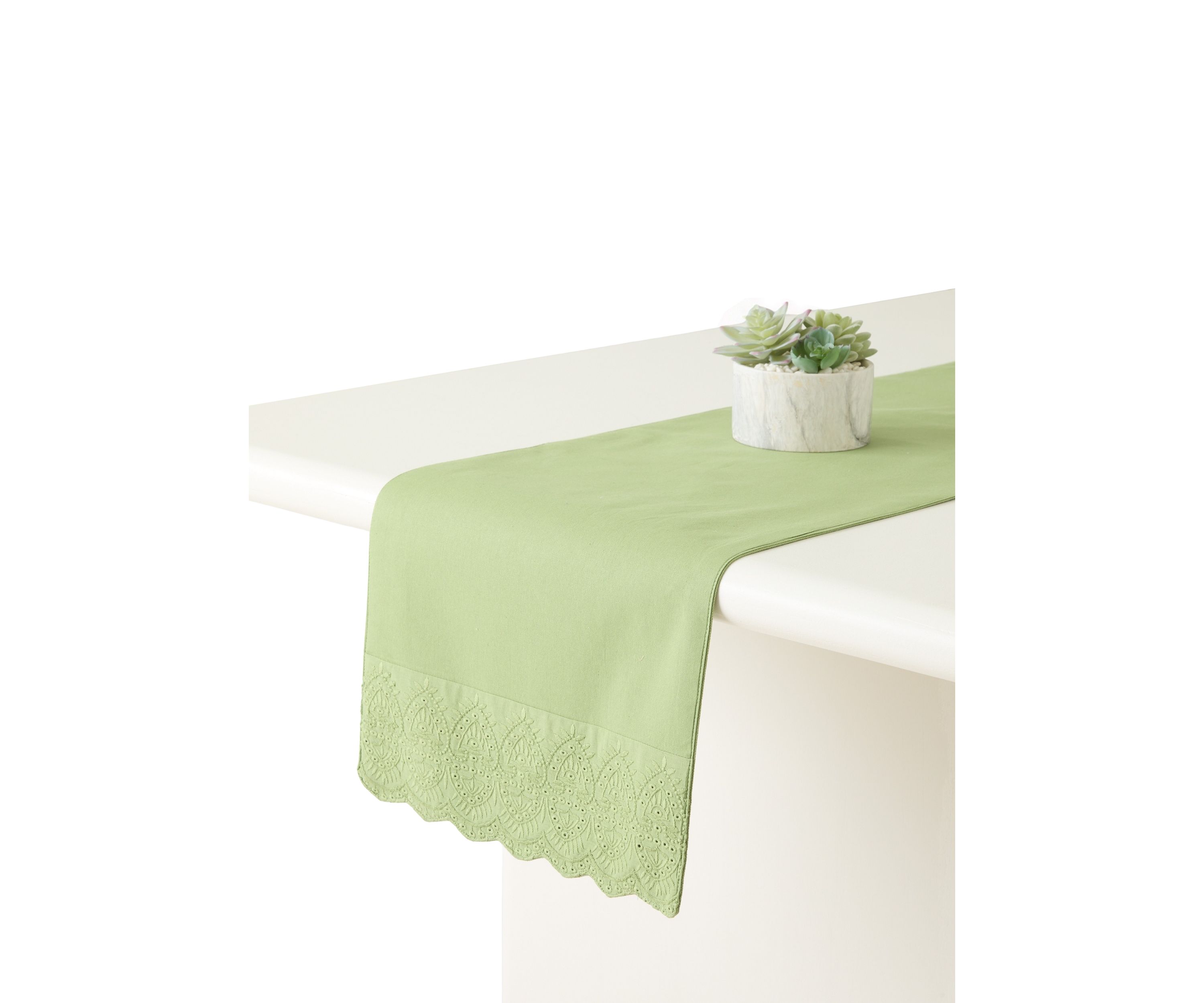 Green Eyelet Runner