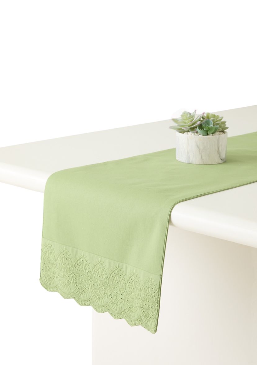 Green Eyelet Runner