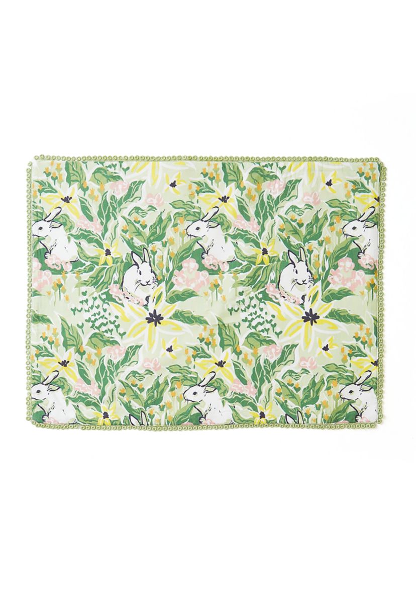 Floral Bunny Placemat