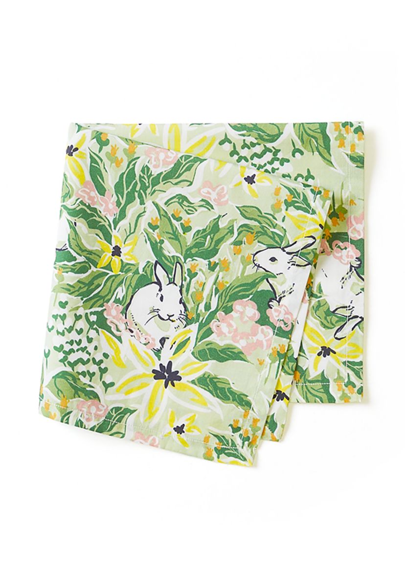 Set of 2 Floral Bunny Napkins
