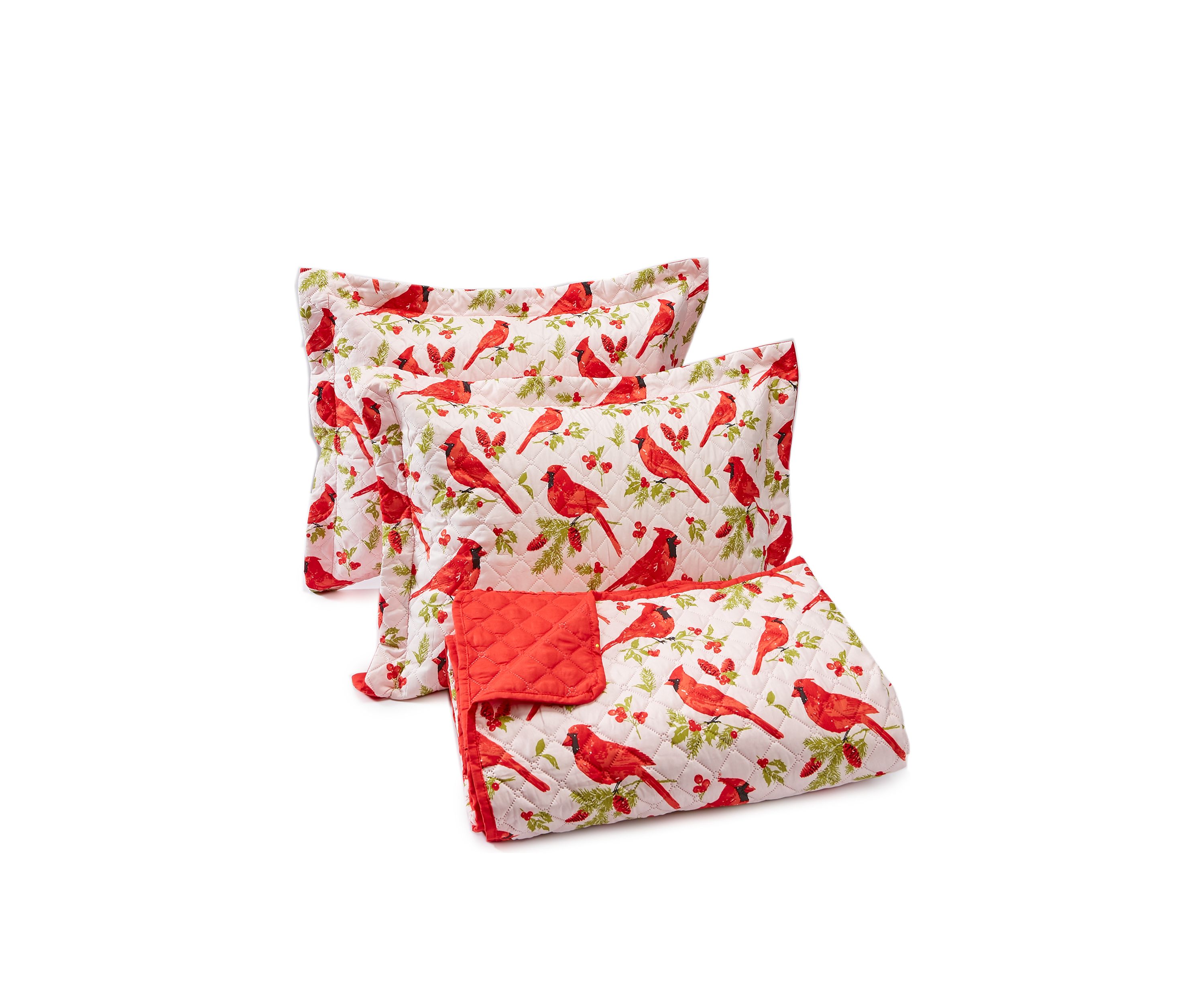 Cardinal Quilt Set 