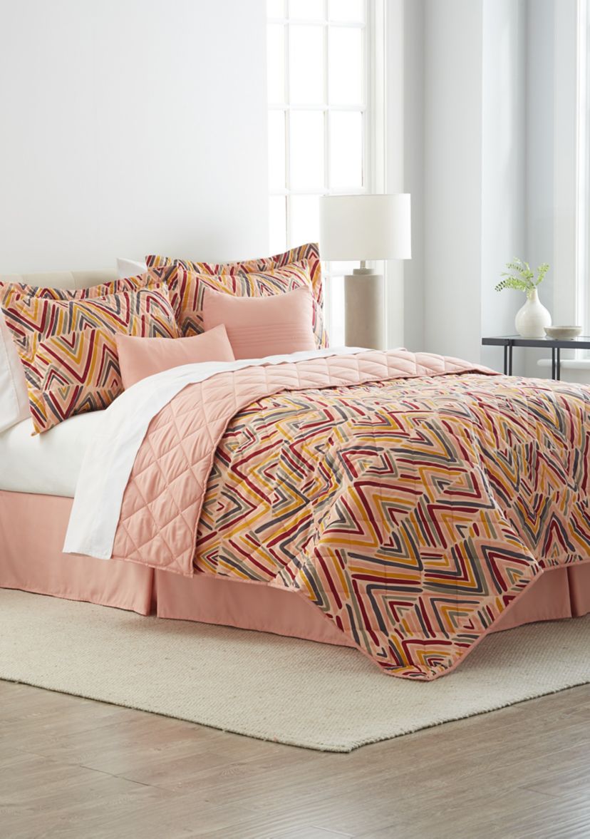 Geo Print 6-Piece Quilt Set