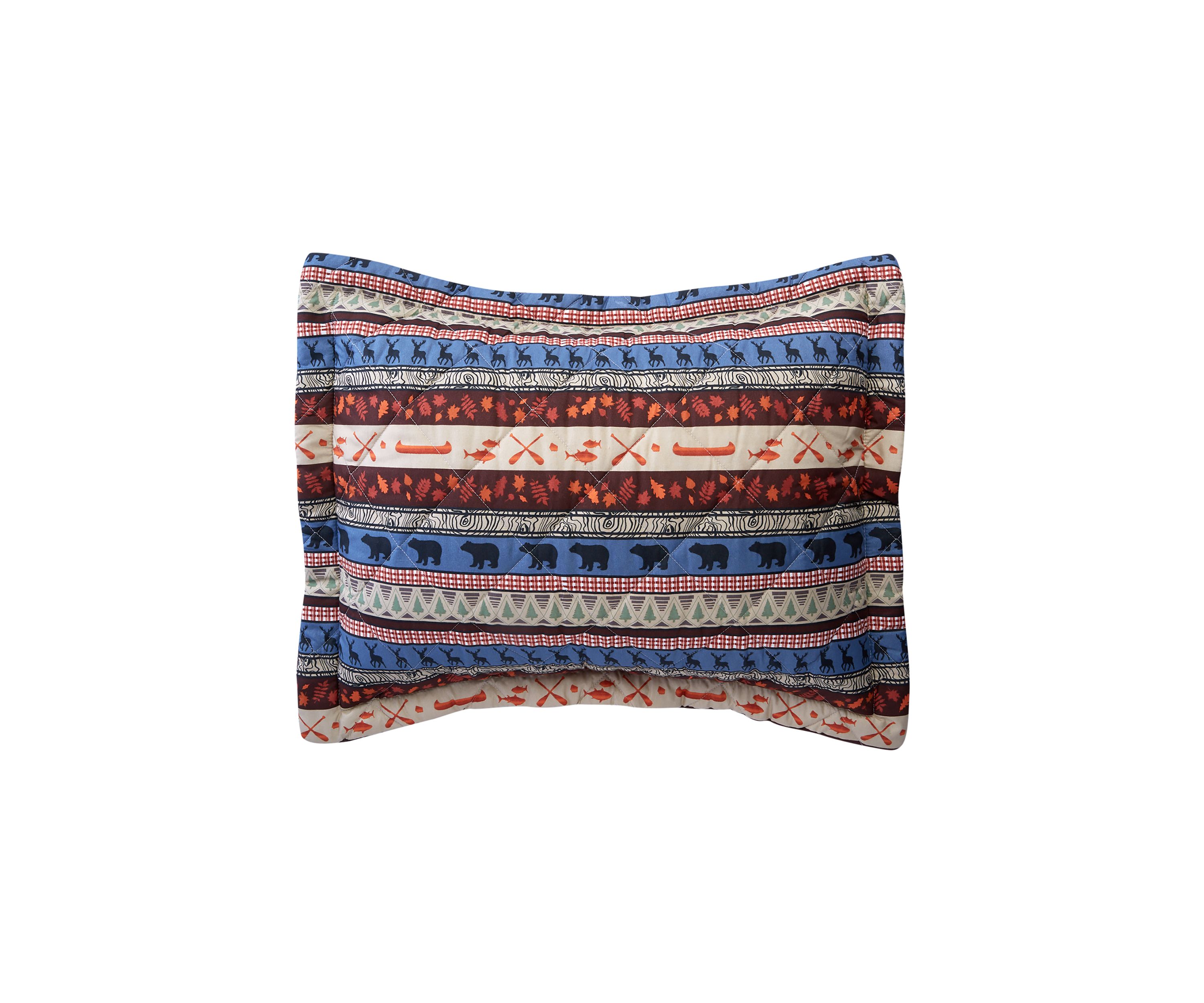 Lodge Stripe 6-Piece Quilt Set