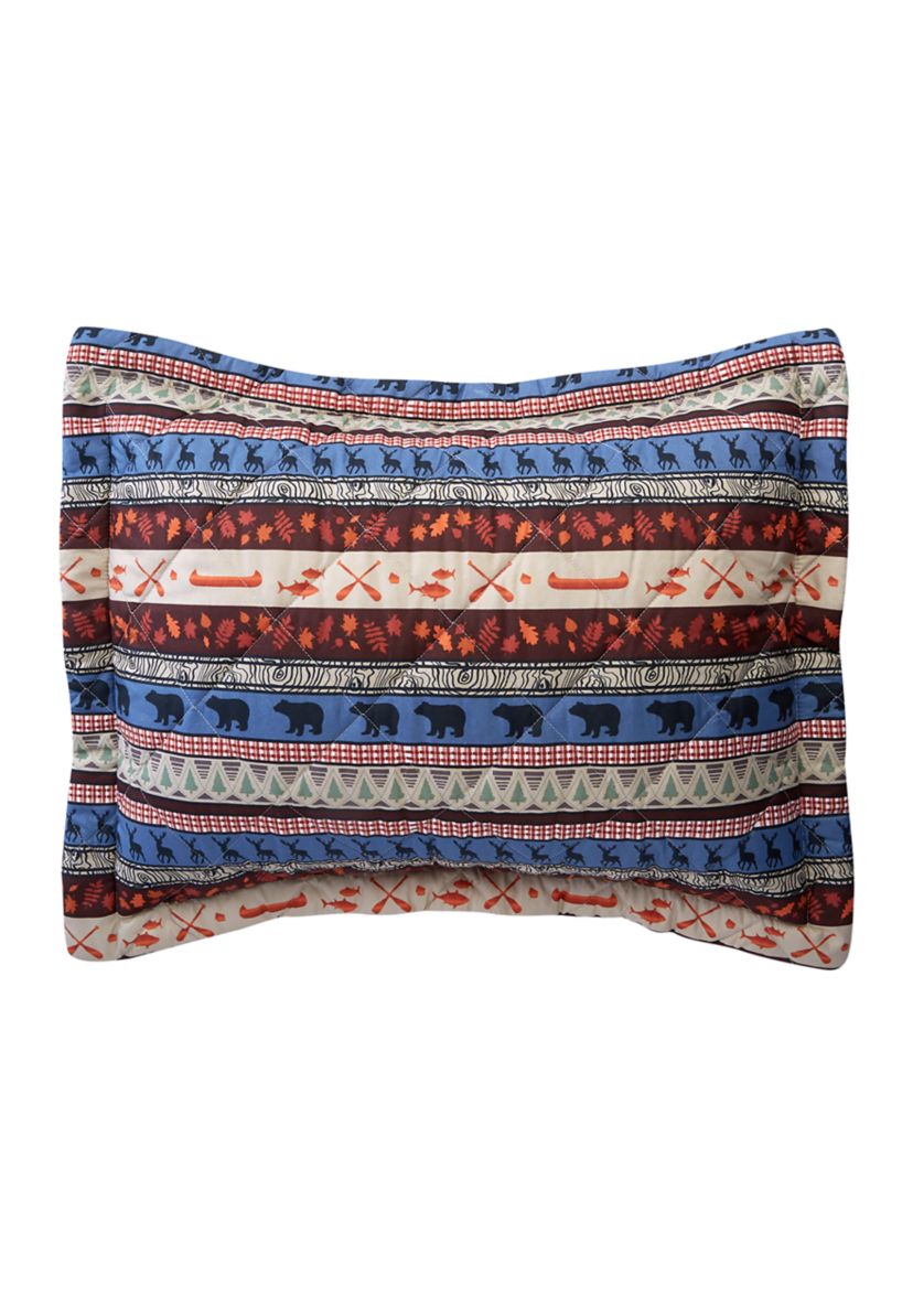 Lodge Stripe 6-Piece Quilt Set