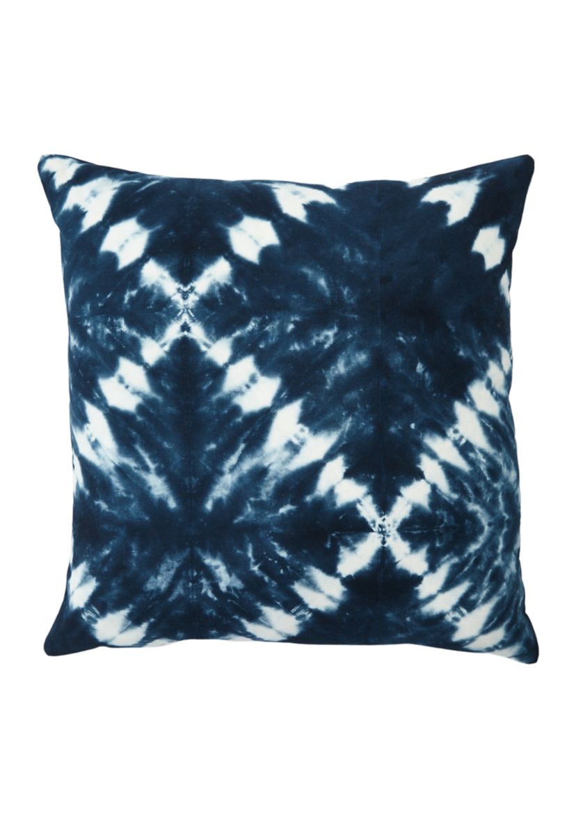 Tie Dye Diamond Throw Pillow
