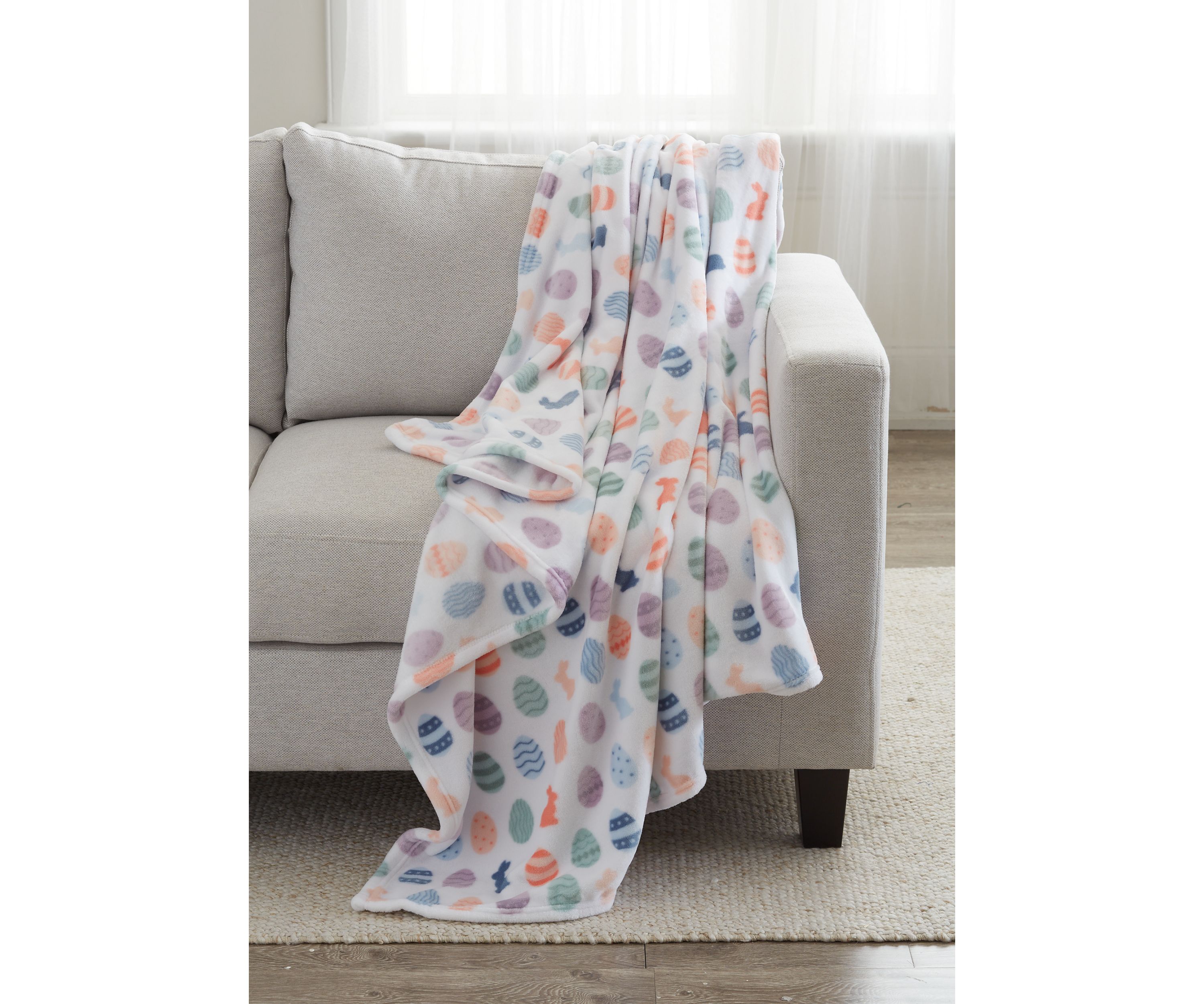 Plush Printed Throw Blanket