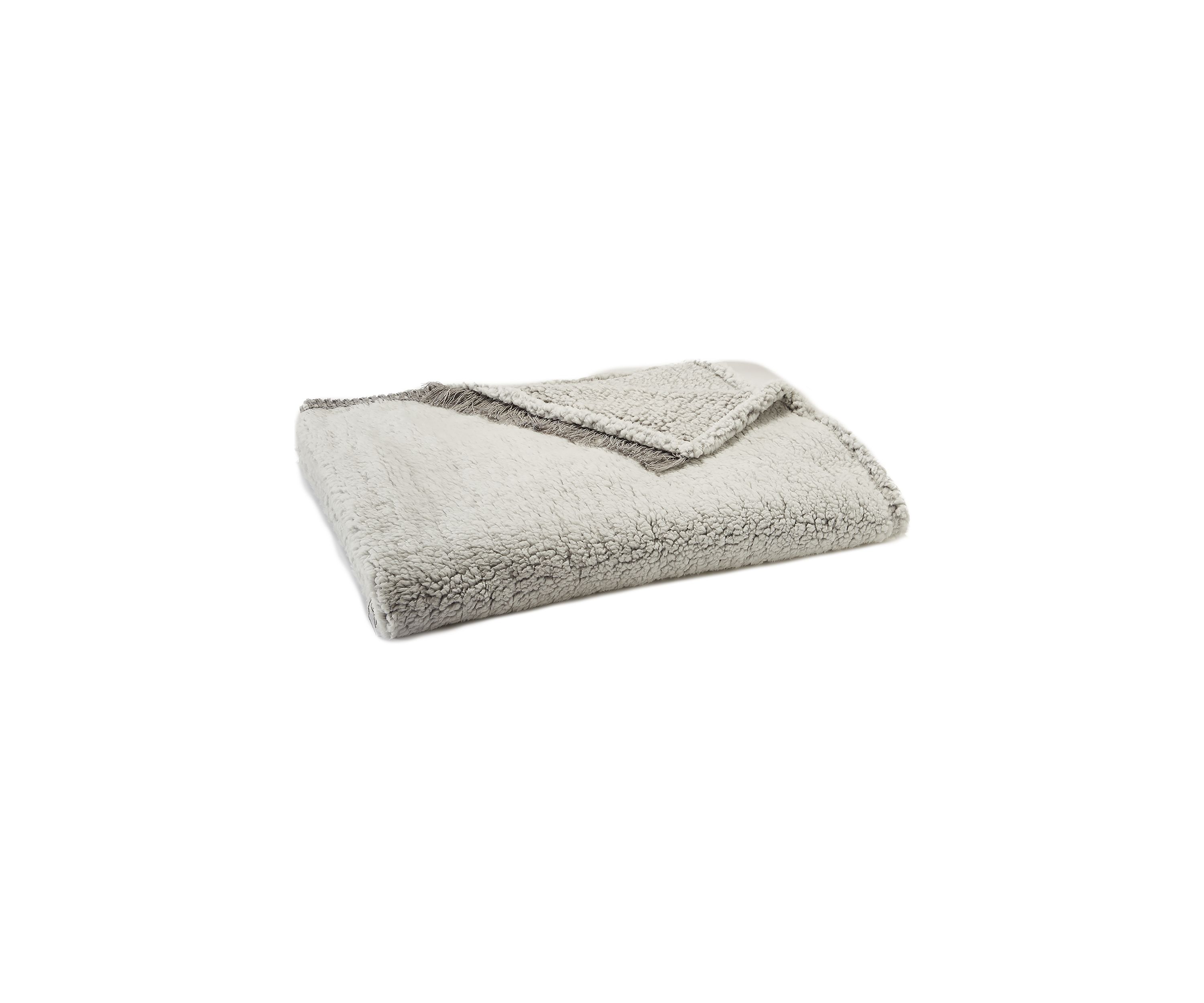 Solid Sherpa Throw Blanket