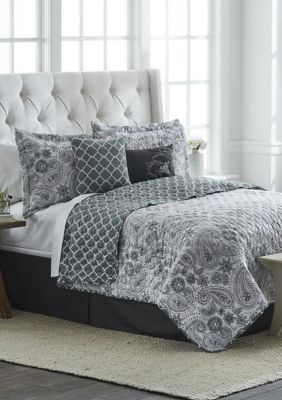 Modern. Southern. Home.™ Jade Garden 6 Piece Reversible Quilt Set | belk