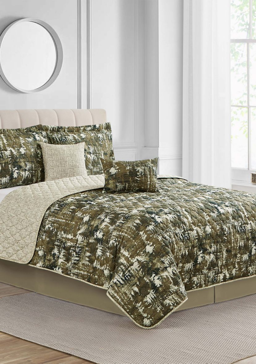 Tree Camo Reversible  Quilt Set 
