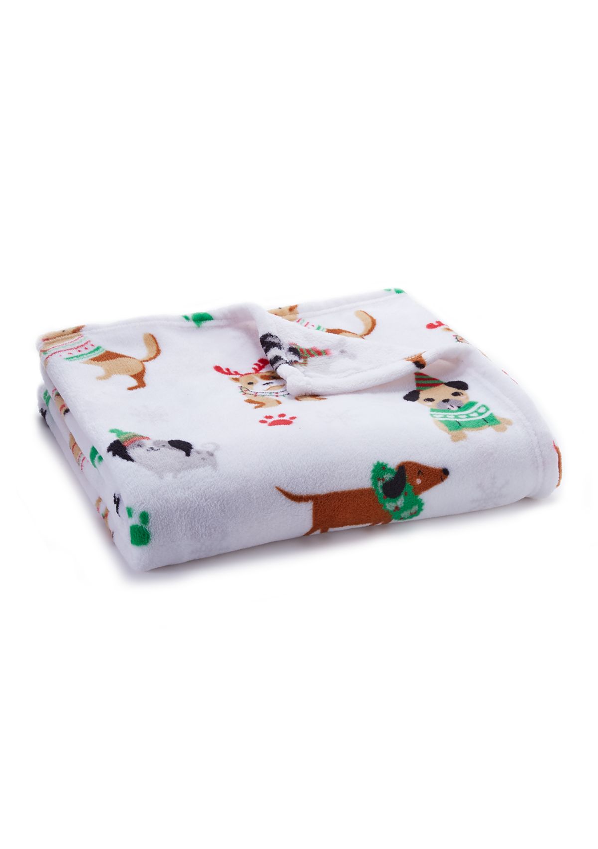 Dog Sweater Plush Throw Blanket
