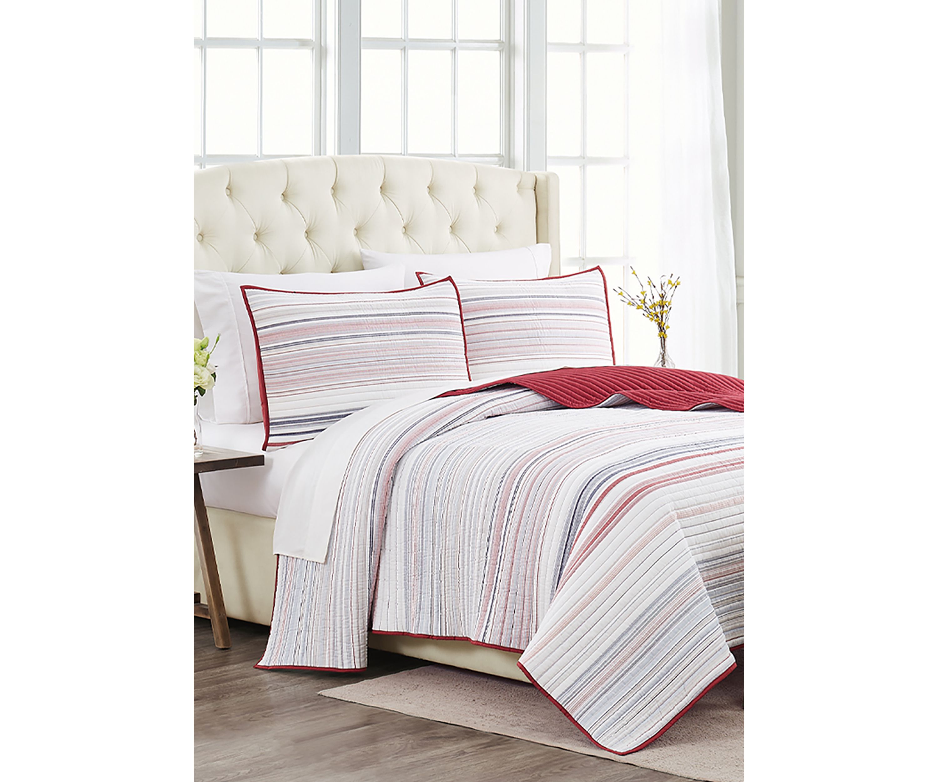 Multi Stripe Quilt Set 