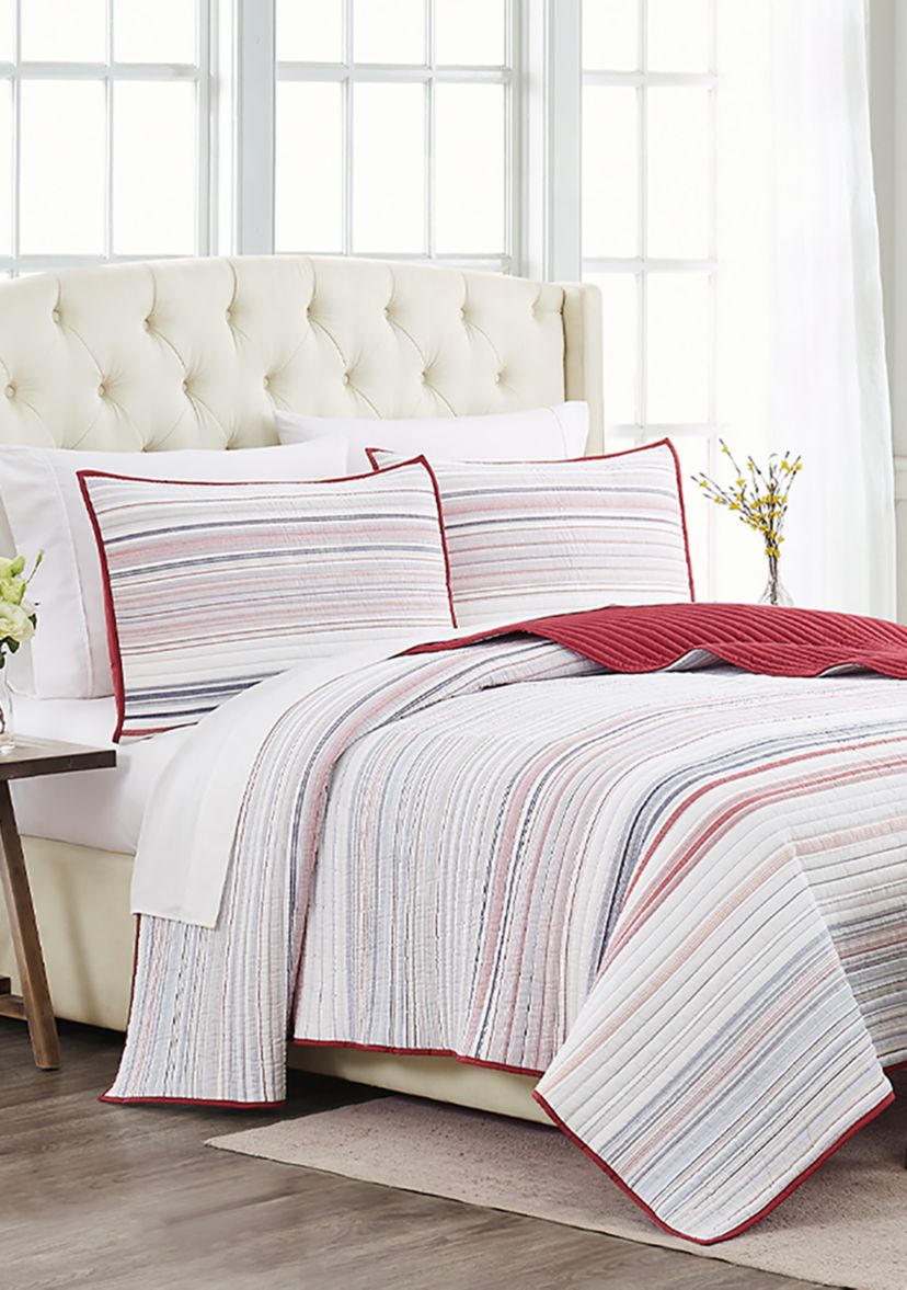 Multi Stripe Quilt Set 