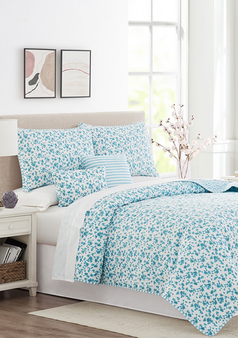 Tobie Floral 6 Piece Quilt Set