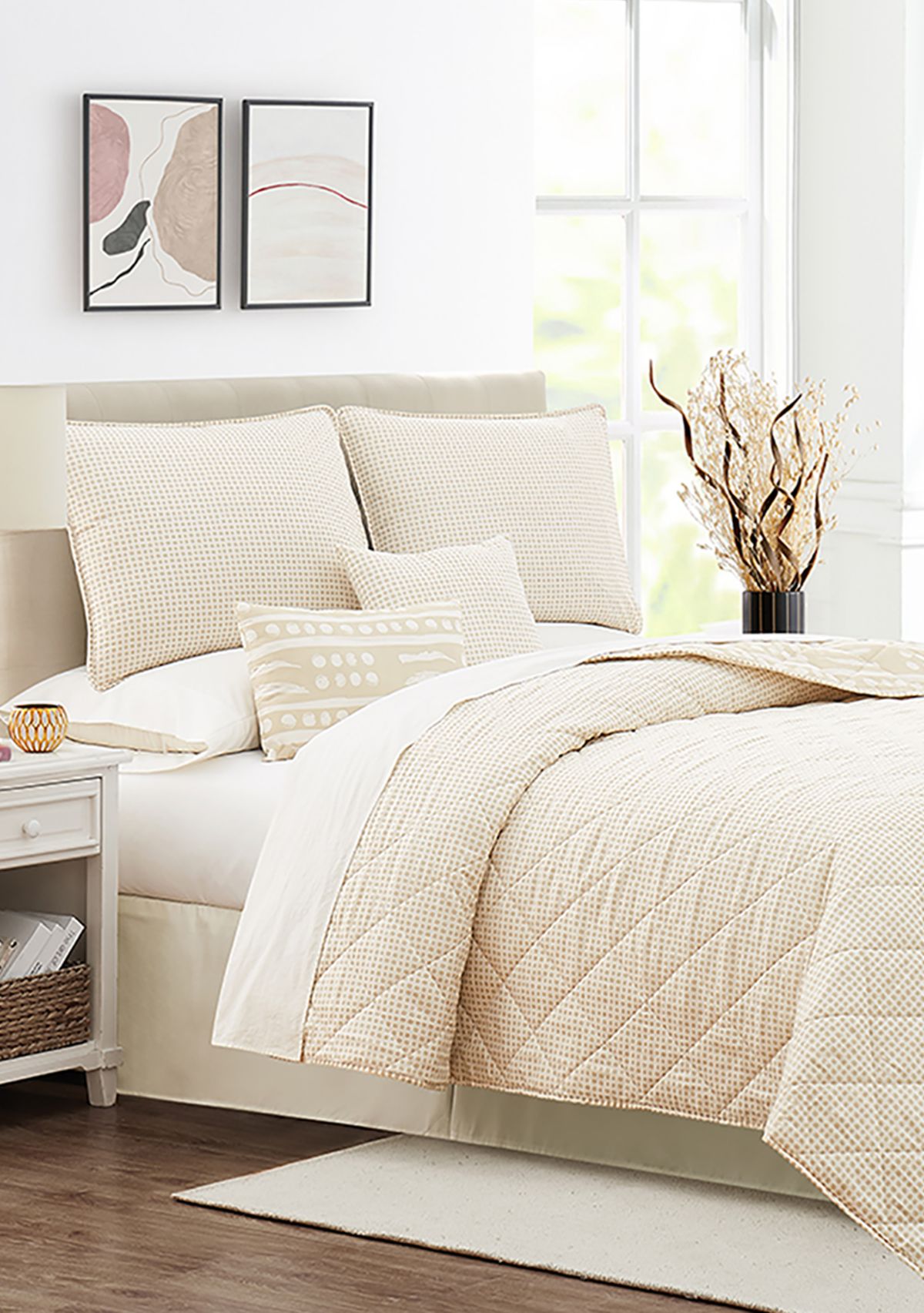 Geometric 6-Piece Quilt Set