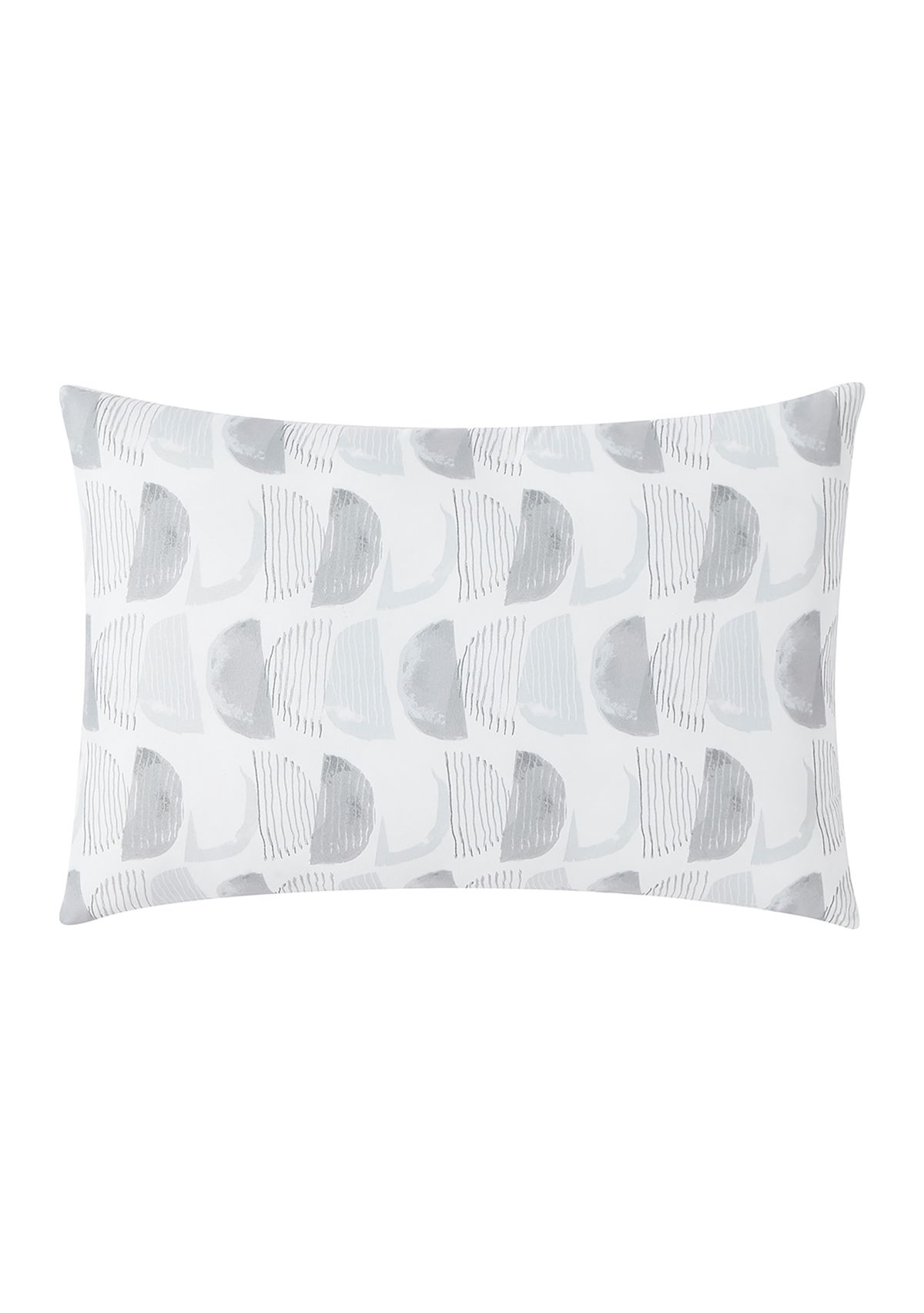 Gray Watercolor Half Circle Quilt Set
