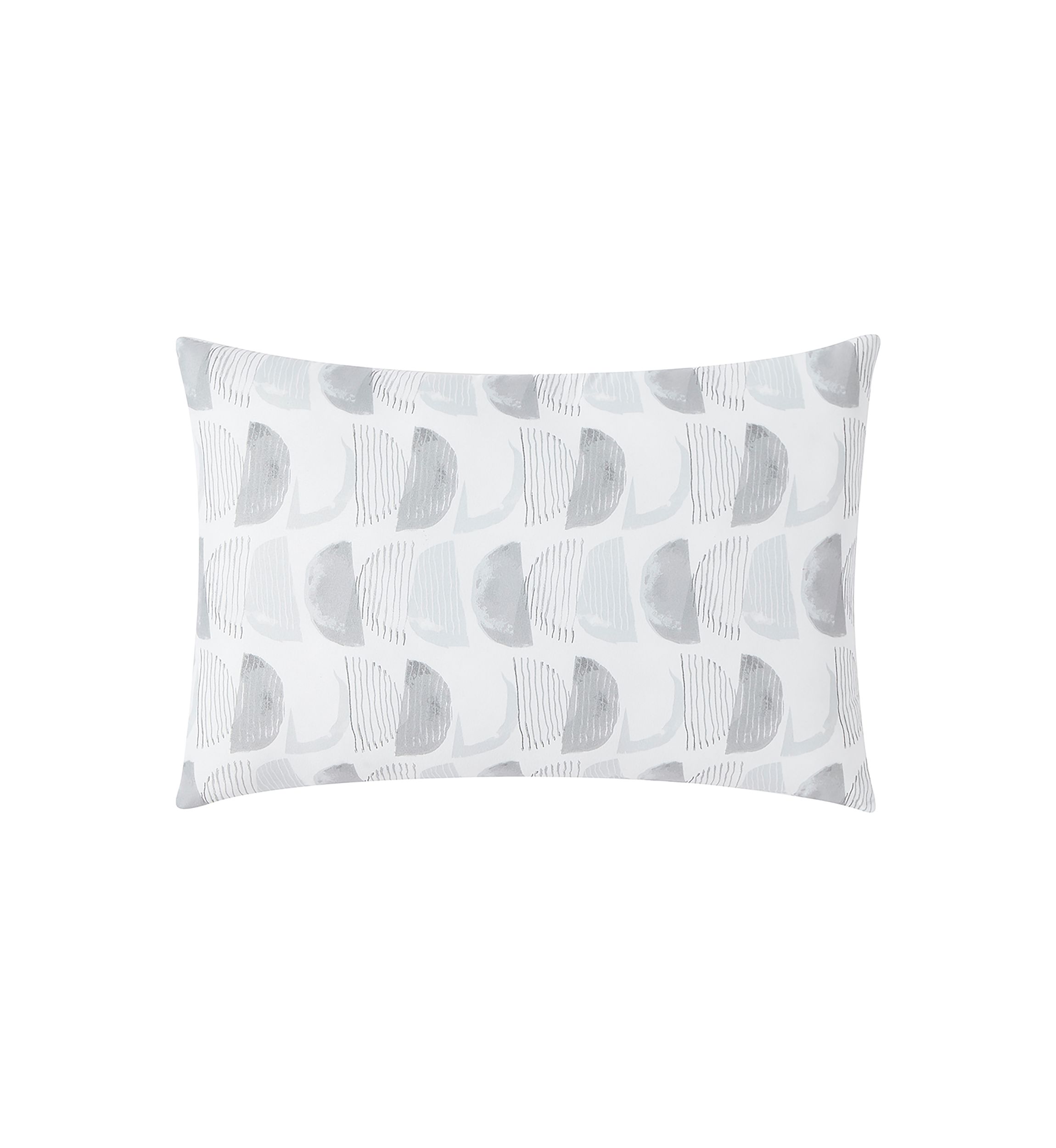 Gray Watercolor Half Circle Quilt Set