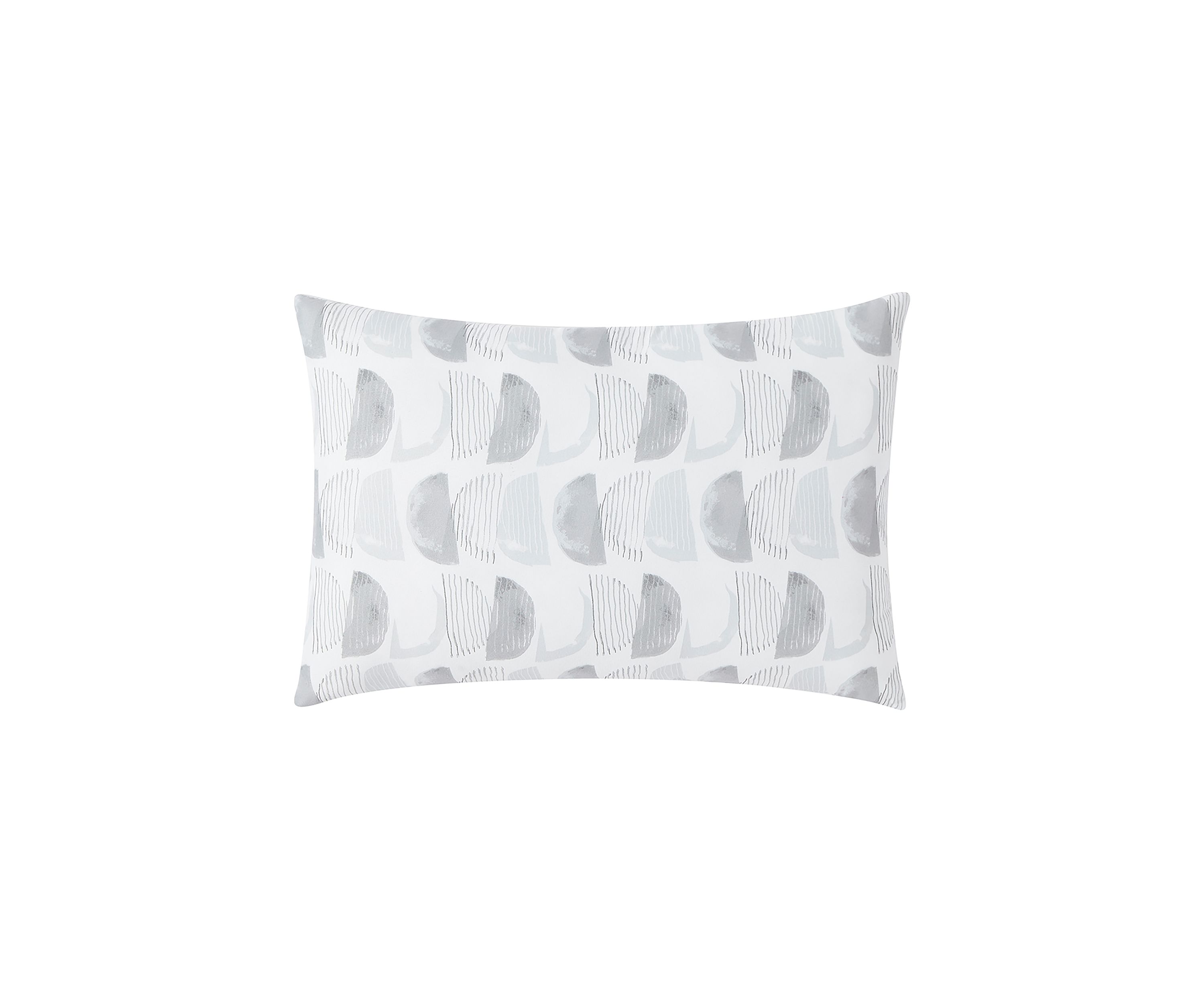 Gray Watercolor Half Circle Quilt Set