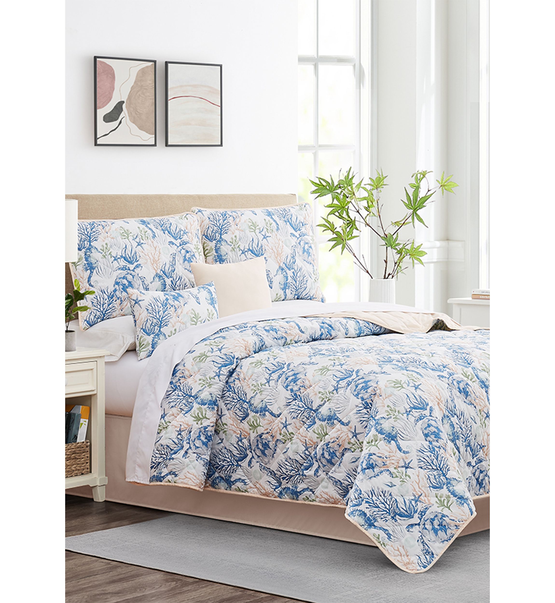 Multi 6-Piece Quilt Set 