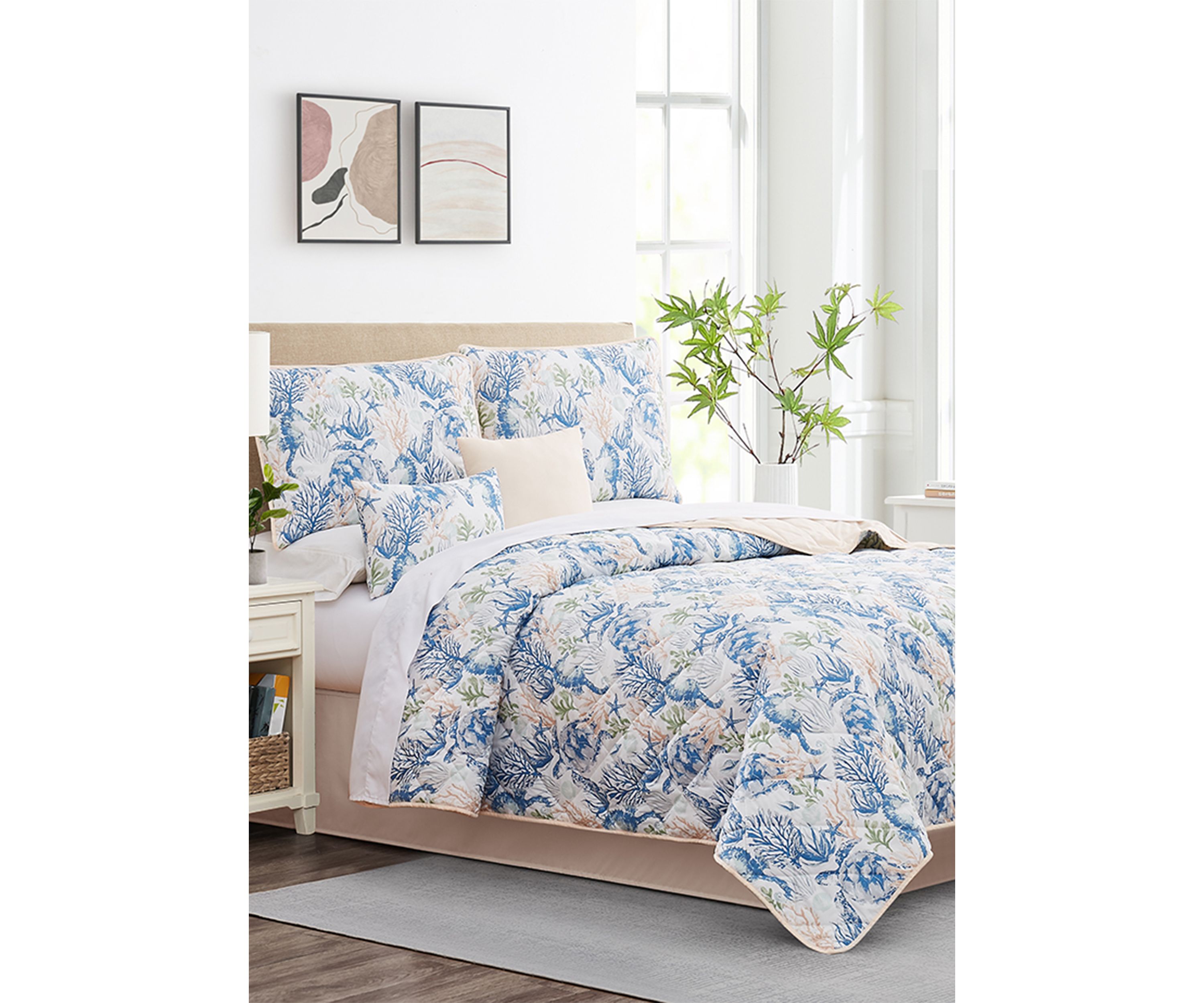 Multi 6-Piece Quilt Set 